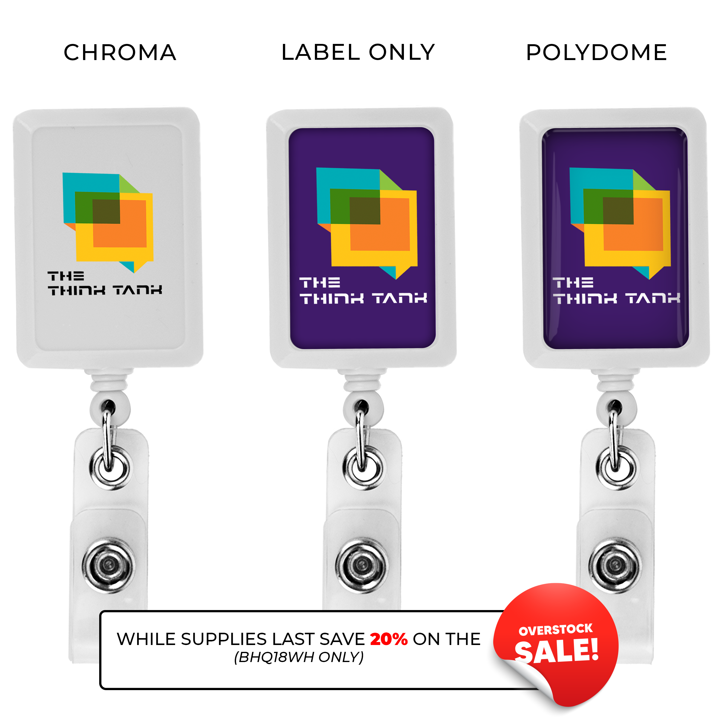 BH17 | JUMBO Vertical Rectangle Badge Reel