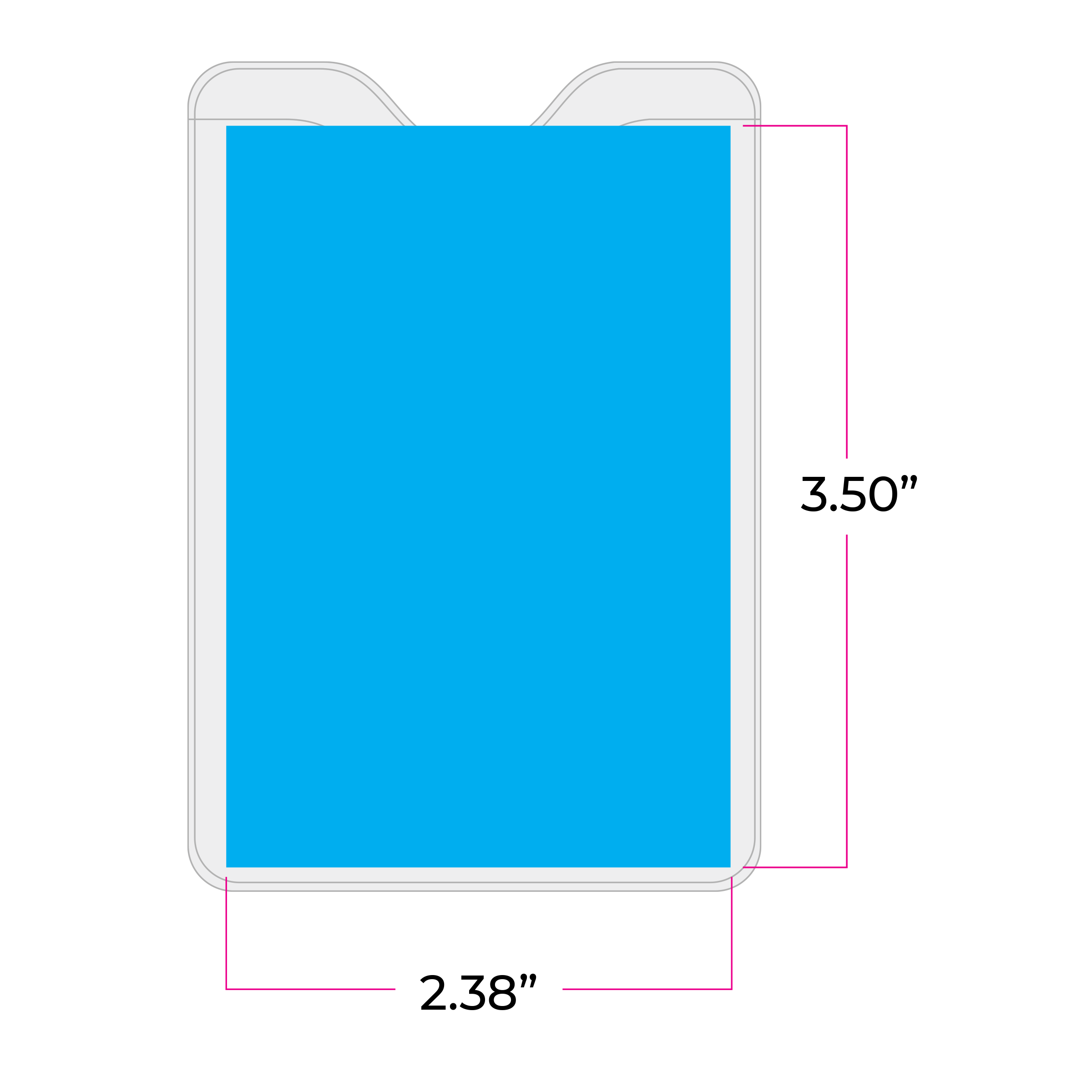 BH1812 | Clear Vertical Card Holder with Clip