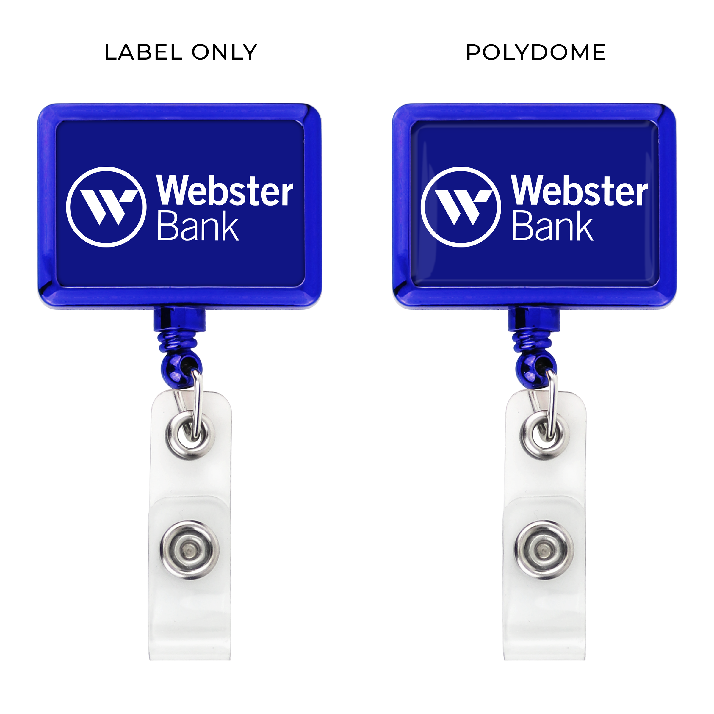 BH18CH | Metallic Finish JUMBO Rectangle Badge Reel