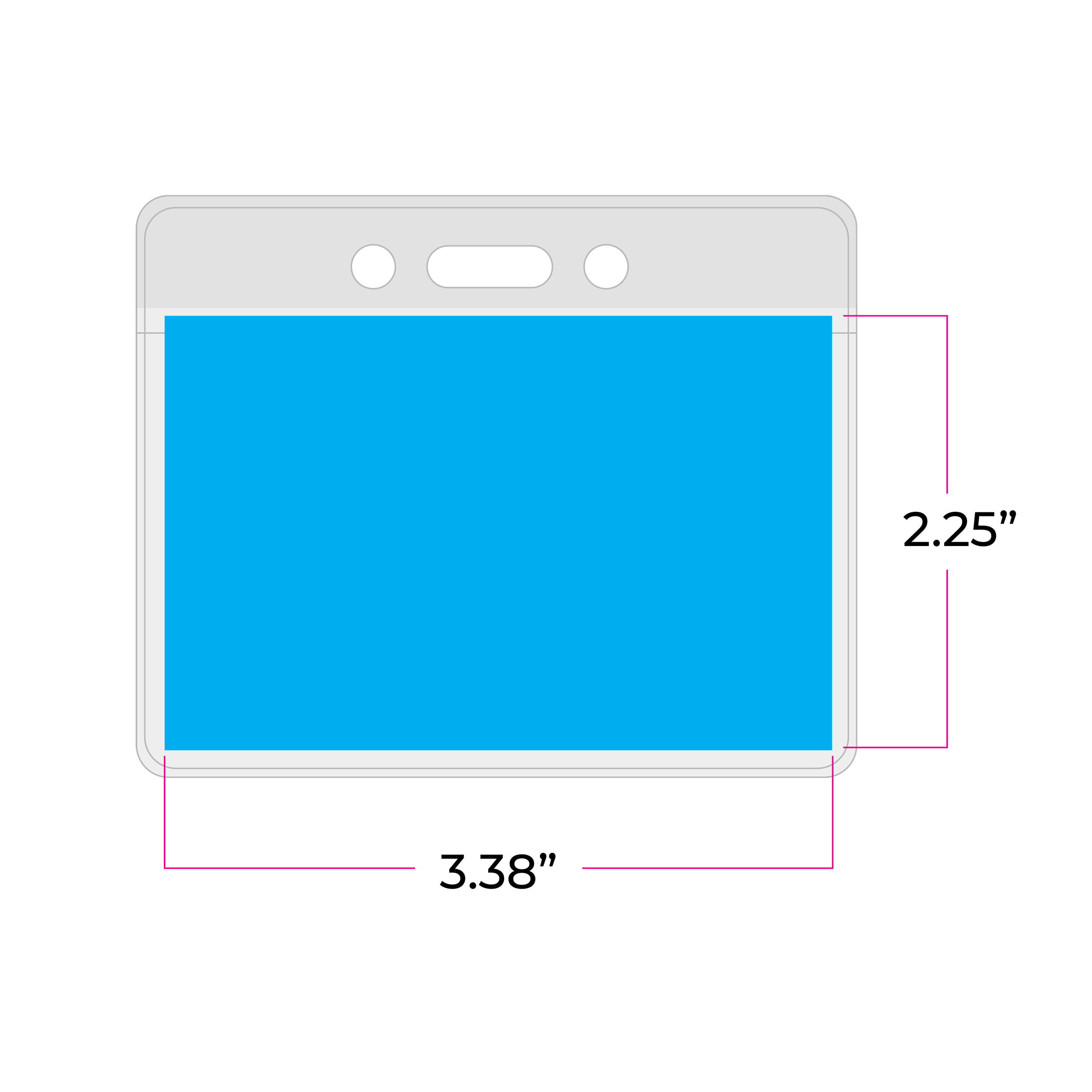 BH250 | Color Top Horizontal Card Holder