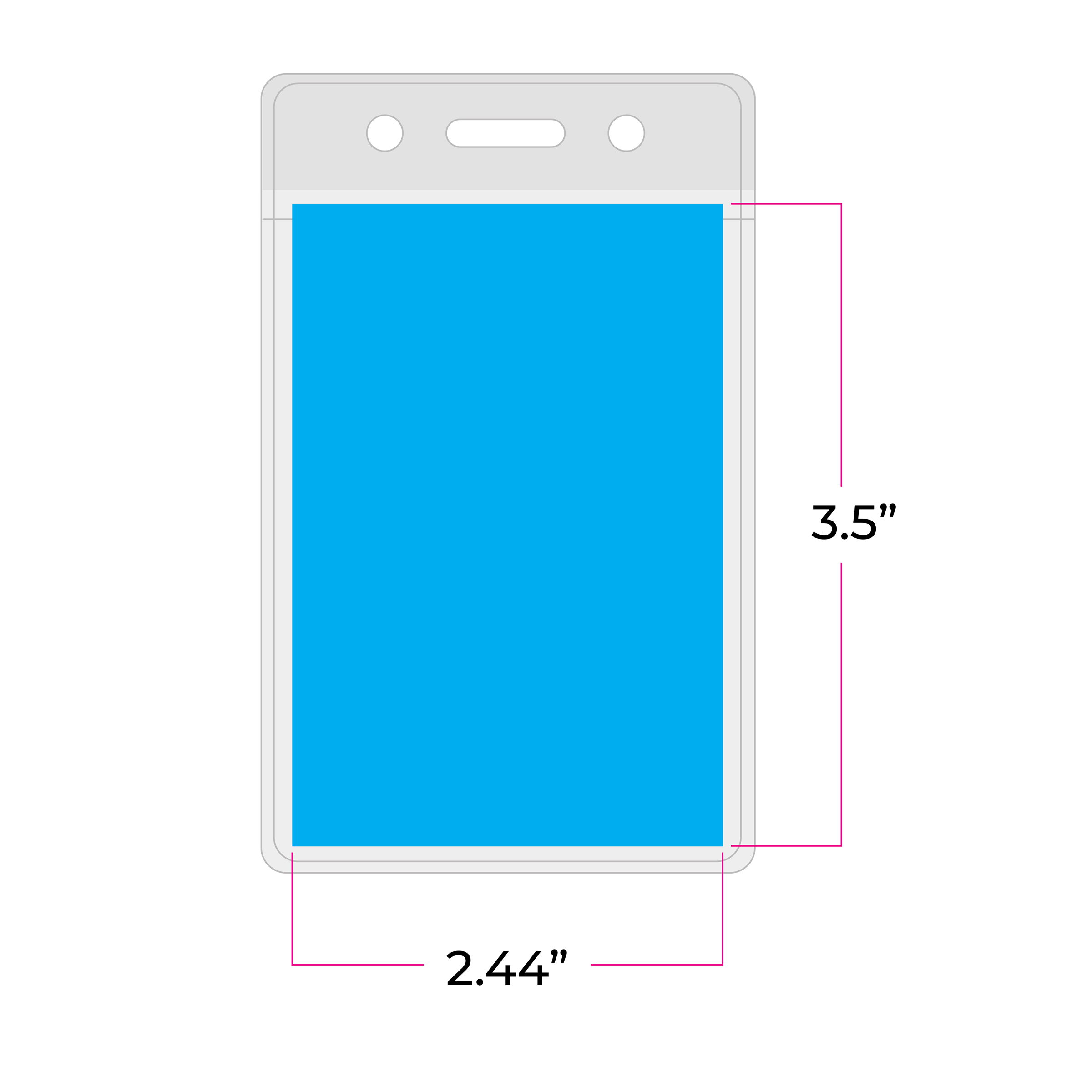 BH260 | Color Top Vertical Card Holder