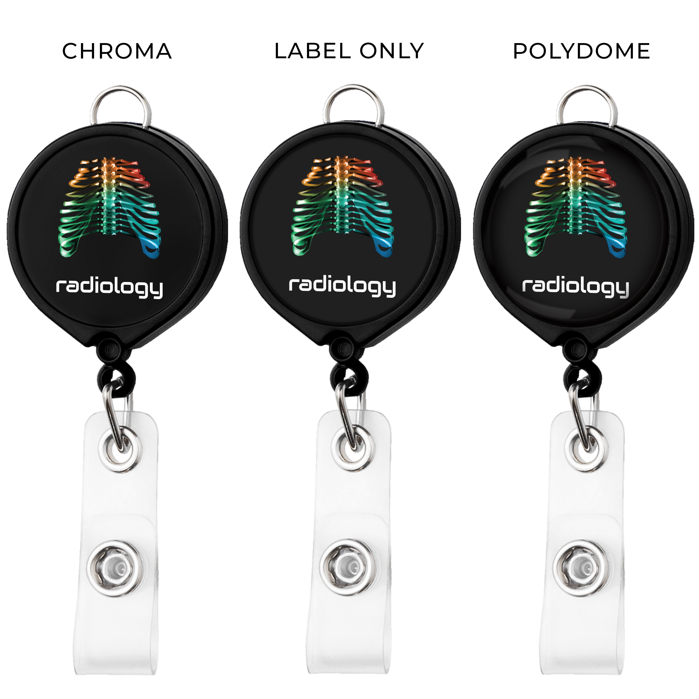 BH30 | Large Face Badge Reel with Lanyard Attachment