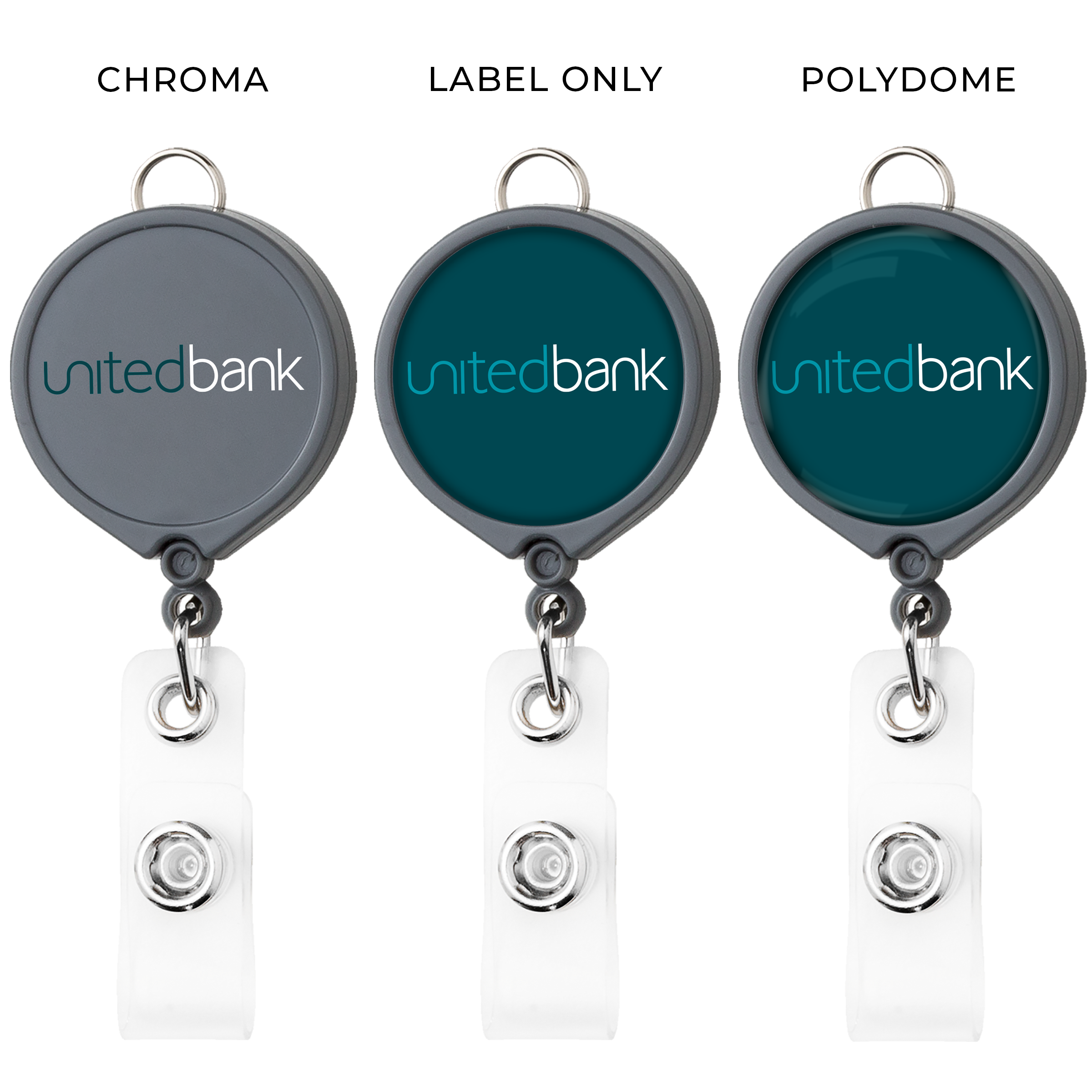 BH30 | Large Face Badge Reel with Lanyard Attachment