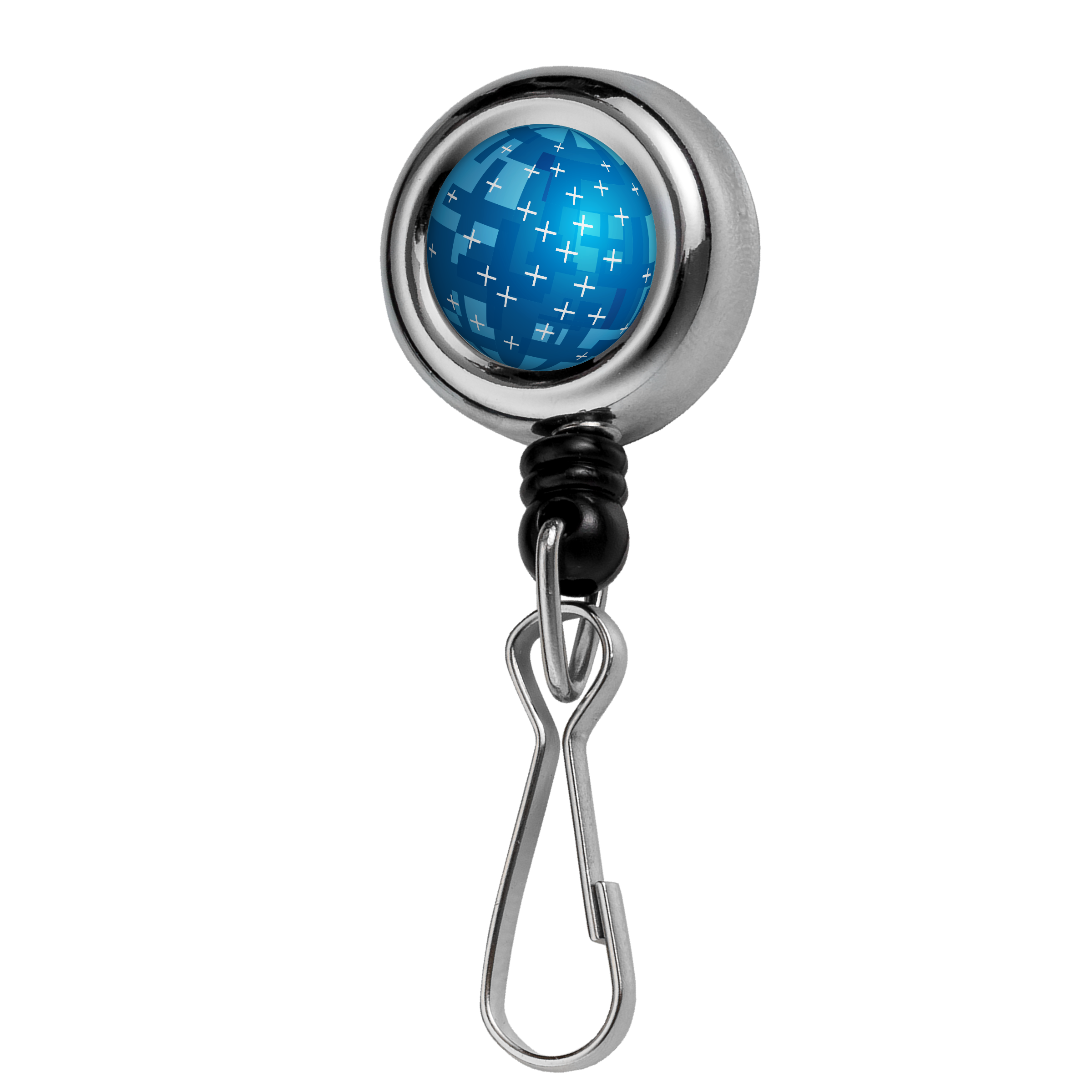 BH340 | Chrome Metal Badge Reel