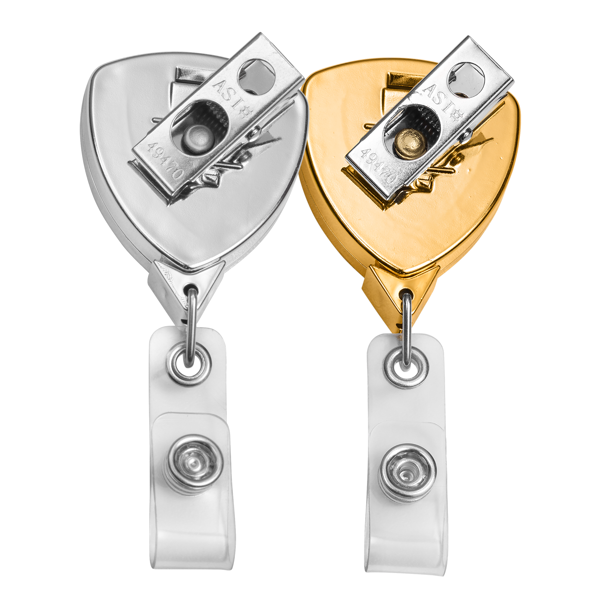 BH37 | Shield Badge Reel :: CHROME & GOLD