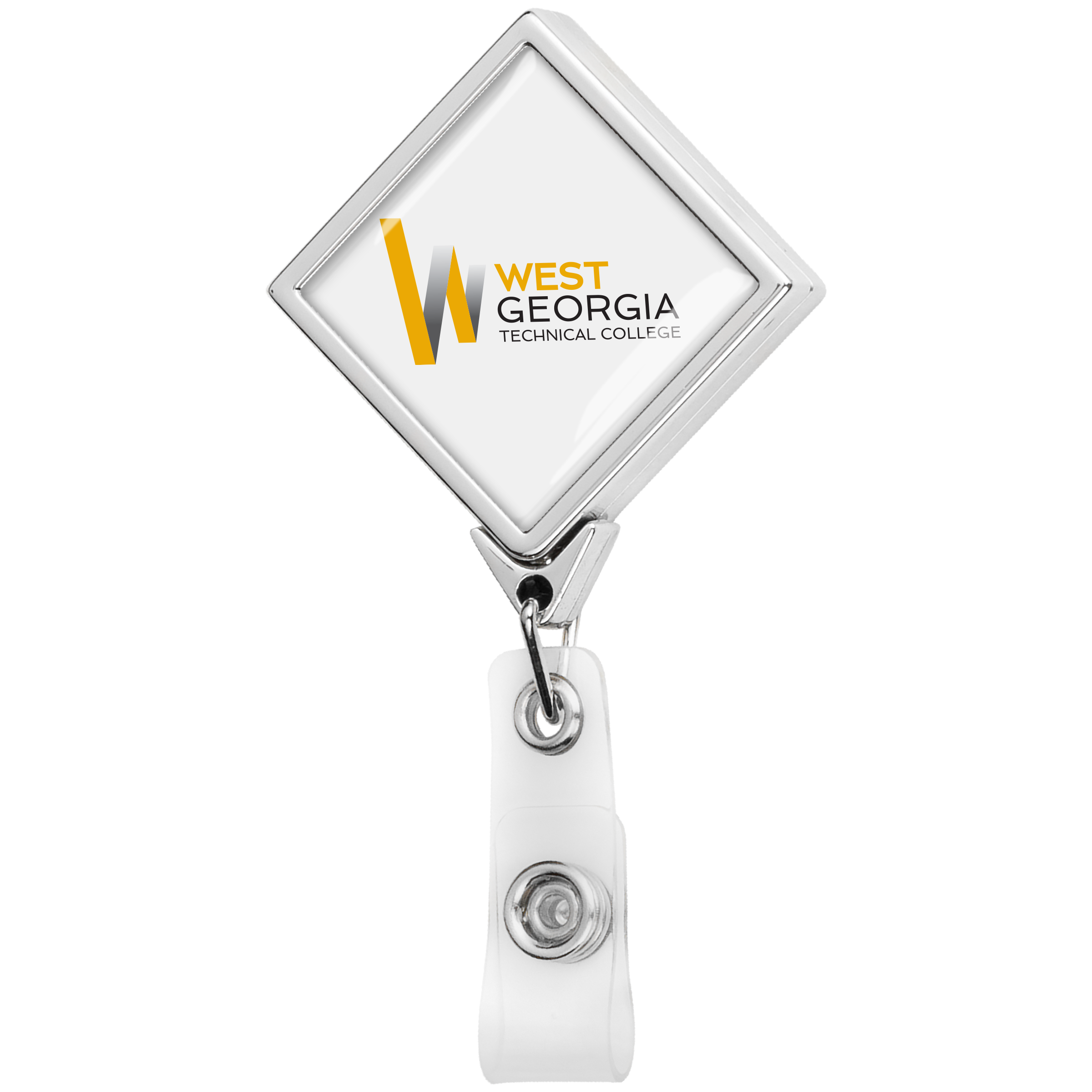 BH38 | JUMBO Diamond Badge Reel :: CHROME