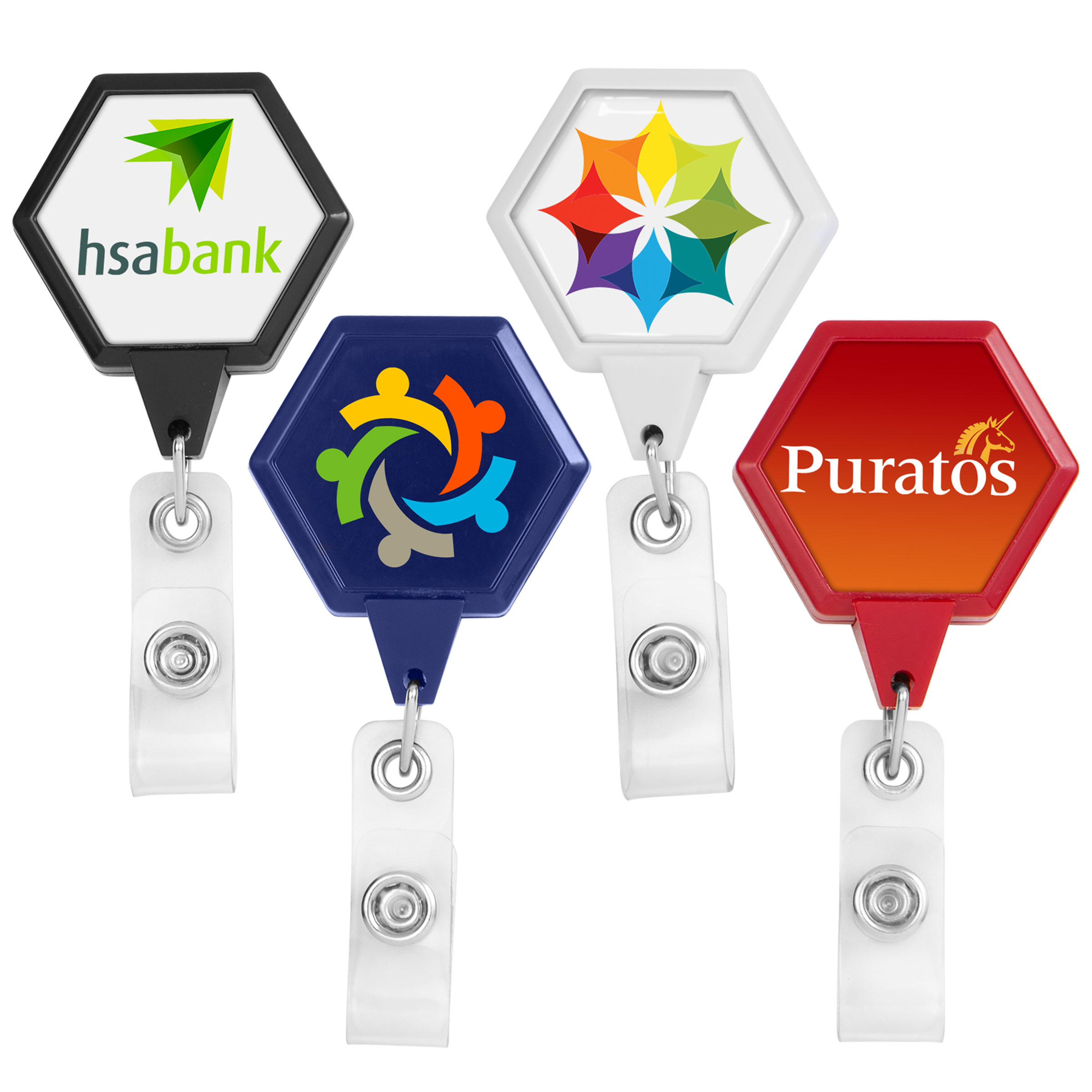 BH39 | JUMBO Hexagon Badge Reel