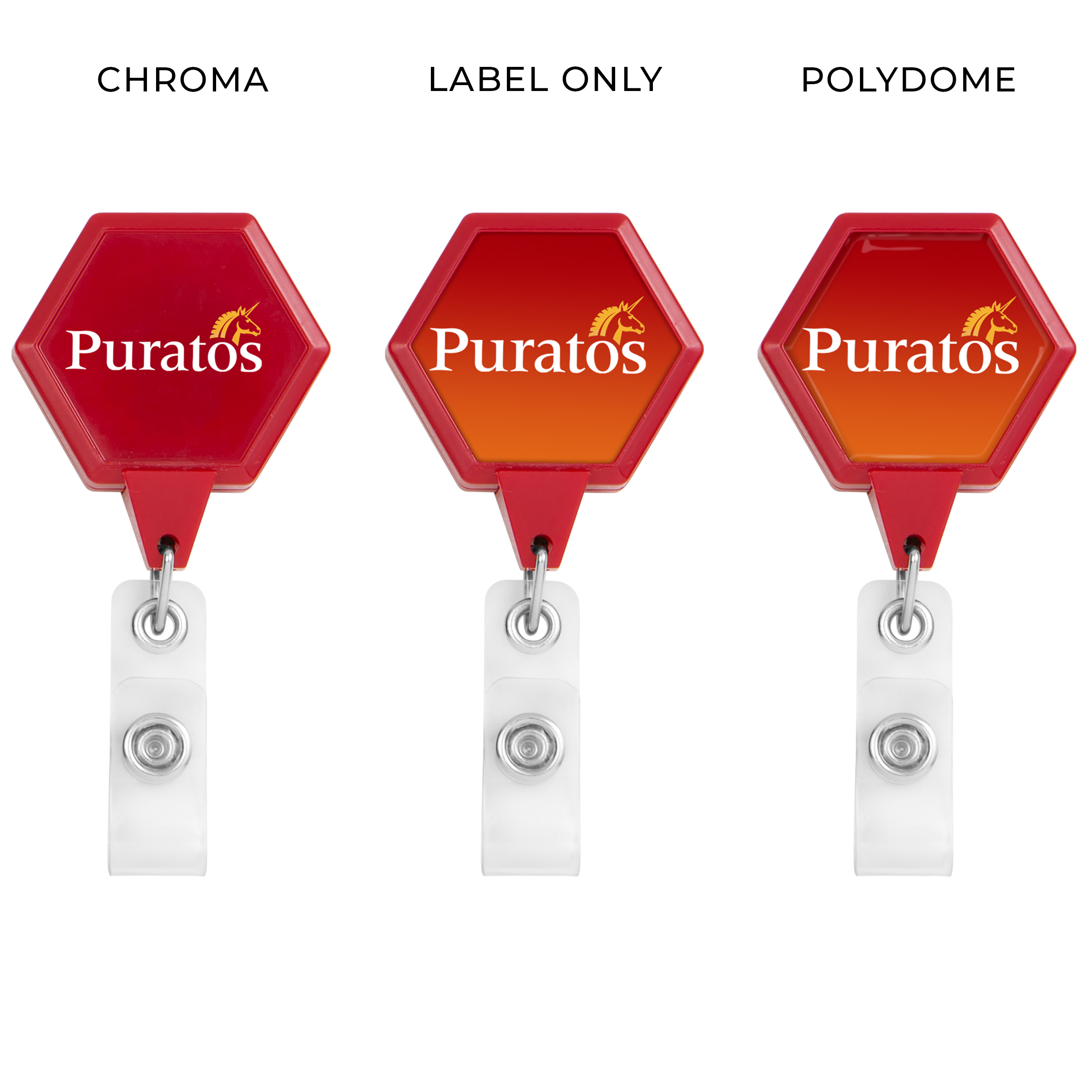 BH39 | JUMBO Hexagon Badge Reel