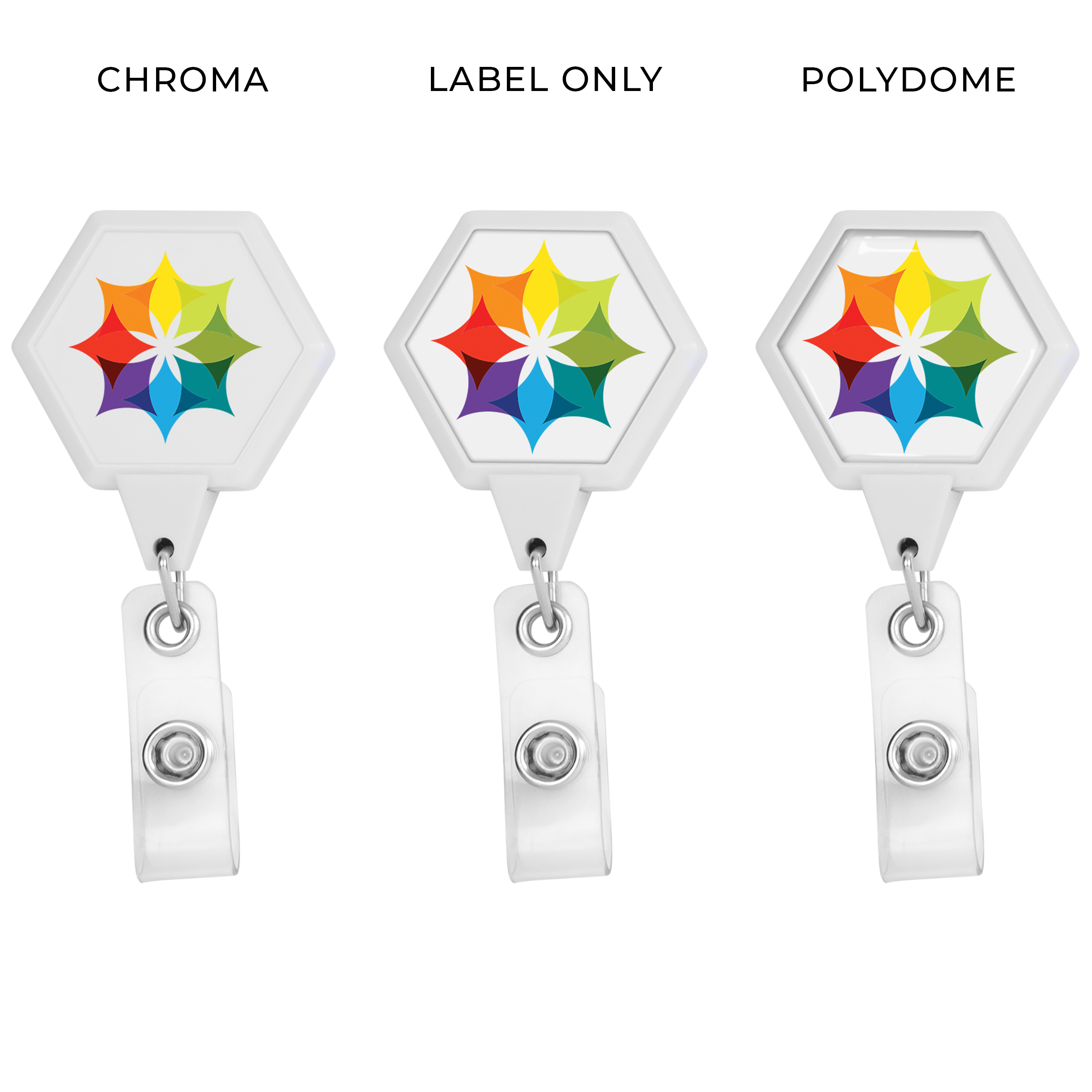 BH39 | JUMBO Hexagon Badge Reel