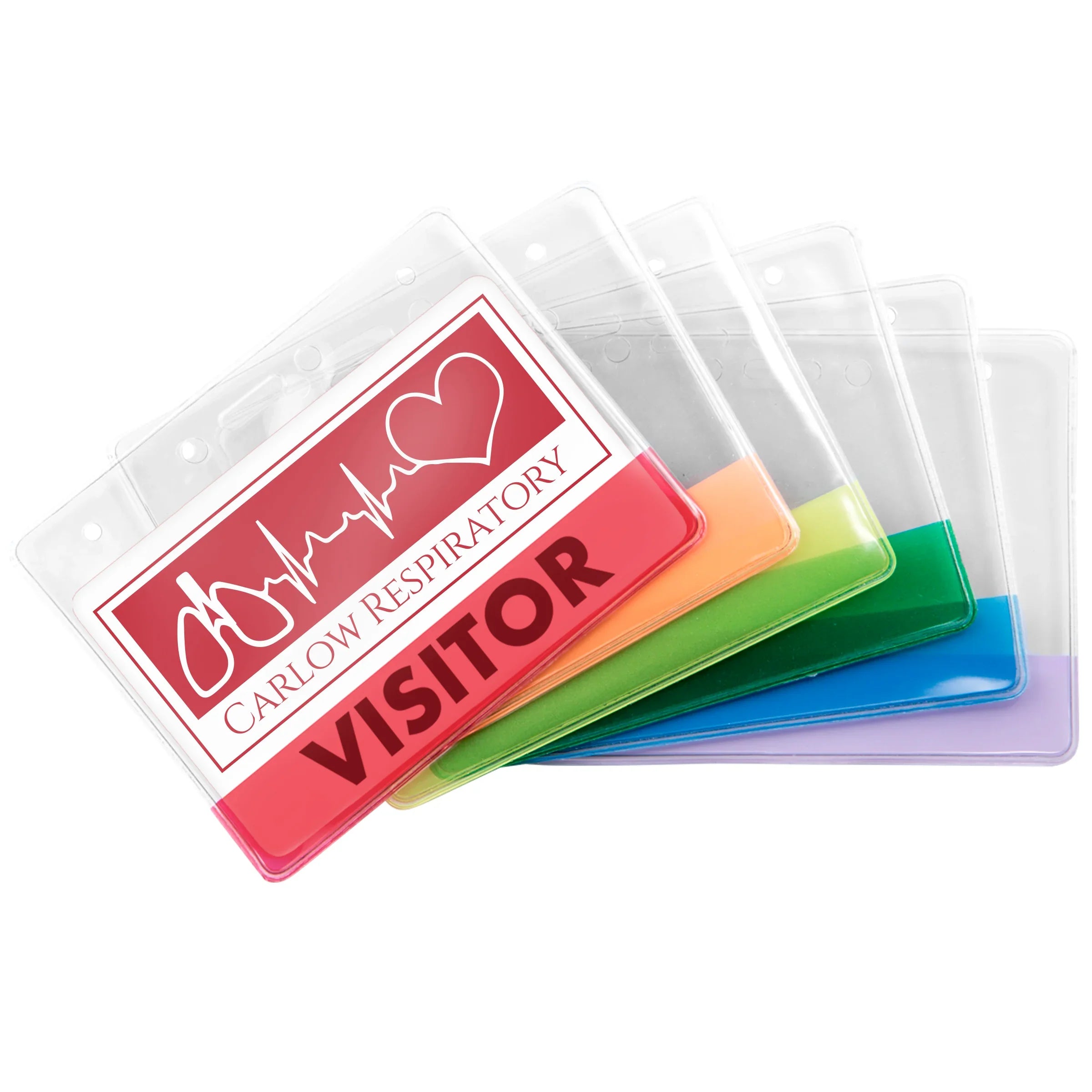 BH403 | Vinyl Card Holder with Translucent Color Bar