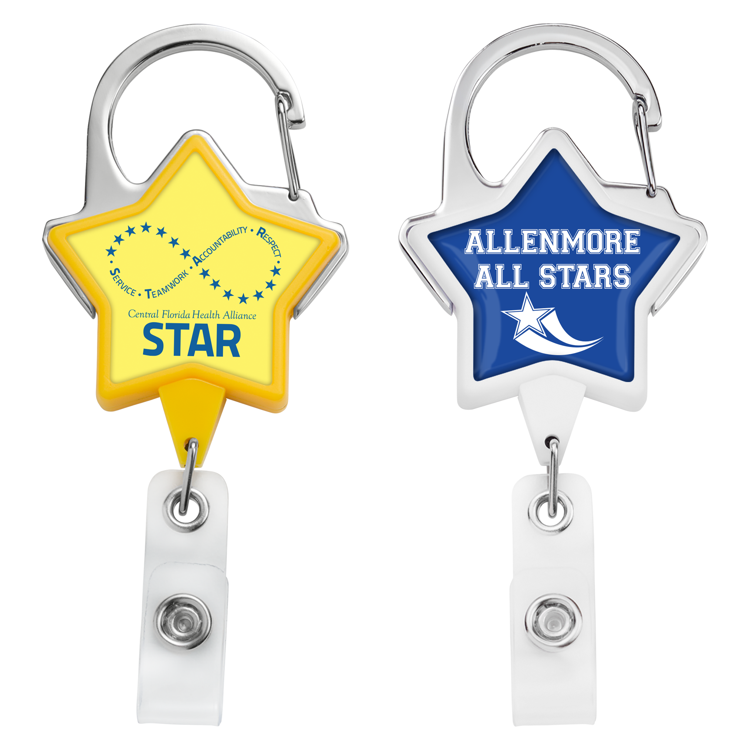 BH41 | JUMBO Star Carabiner Badge Reel