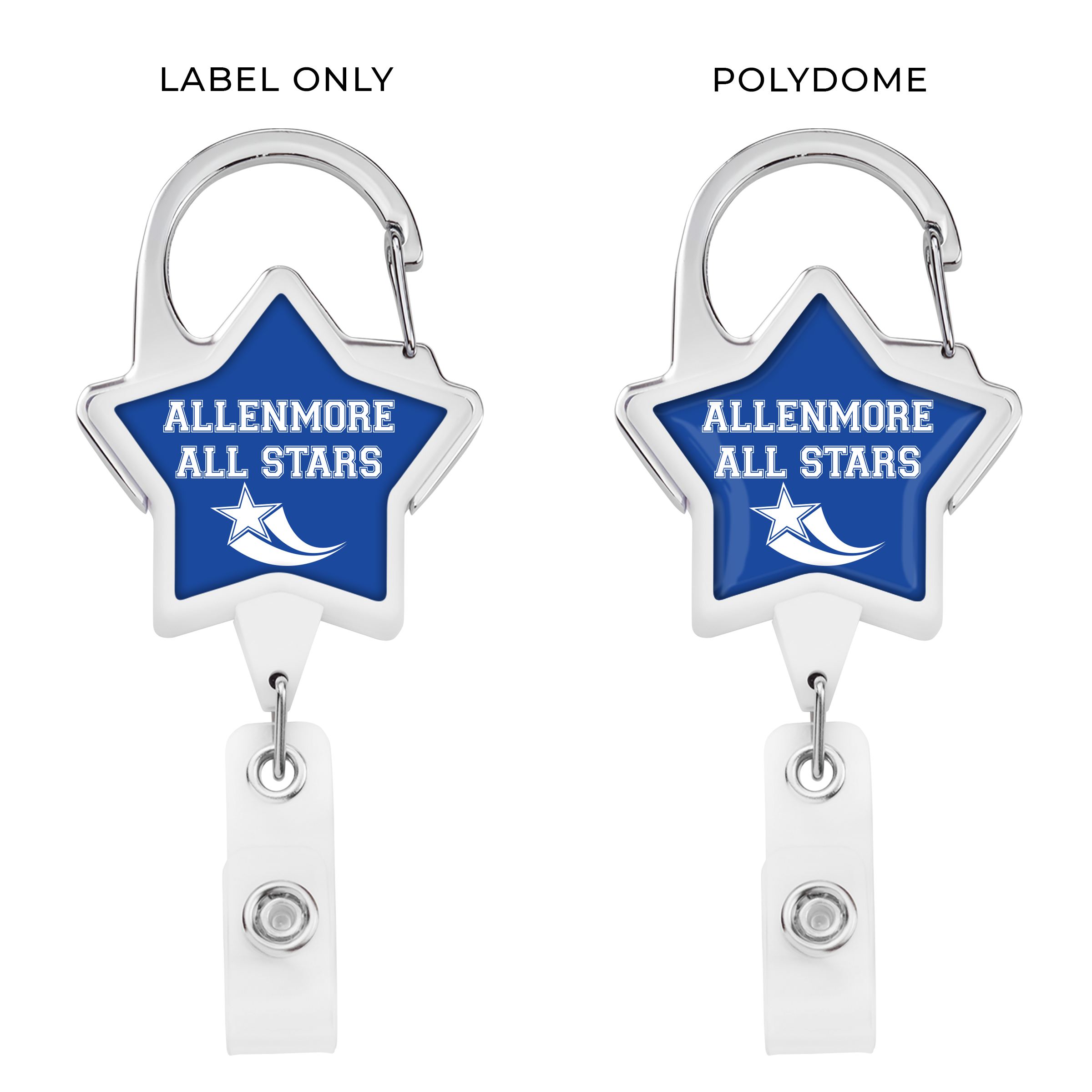 BH41 | JUMBO Star Carabiner Badge Reel