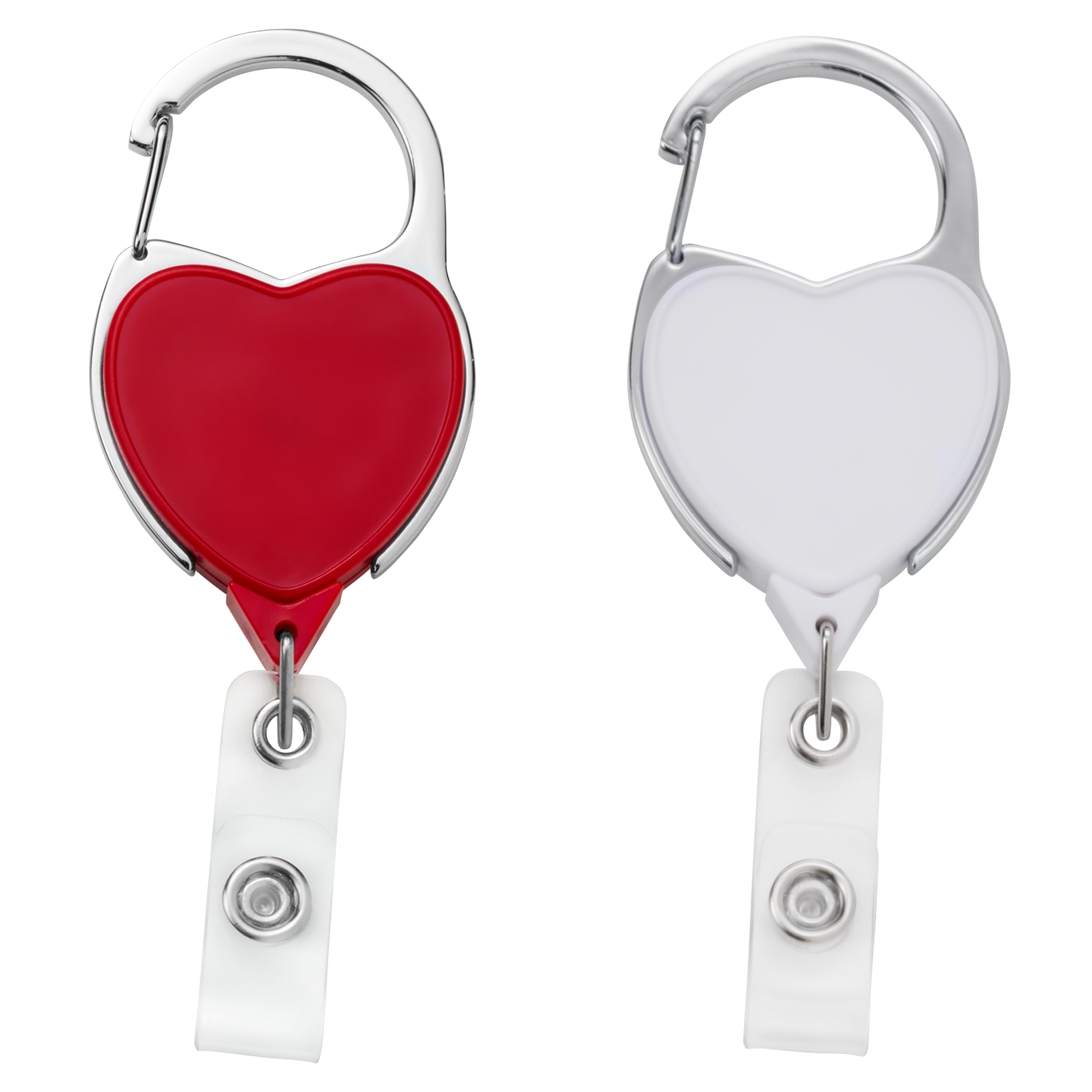 BH43 | JUMBO Heart Carabiner Badge Reel