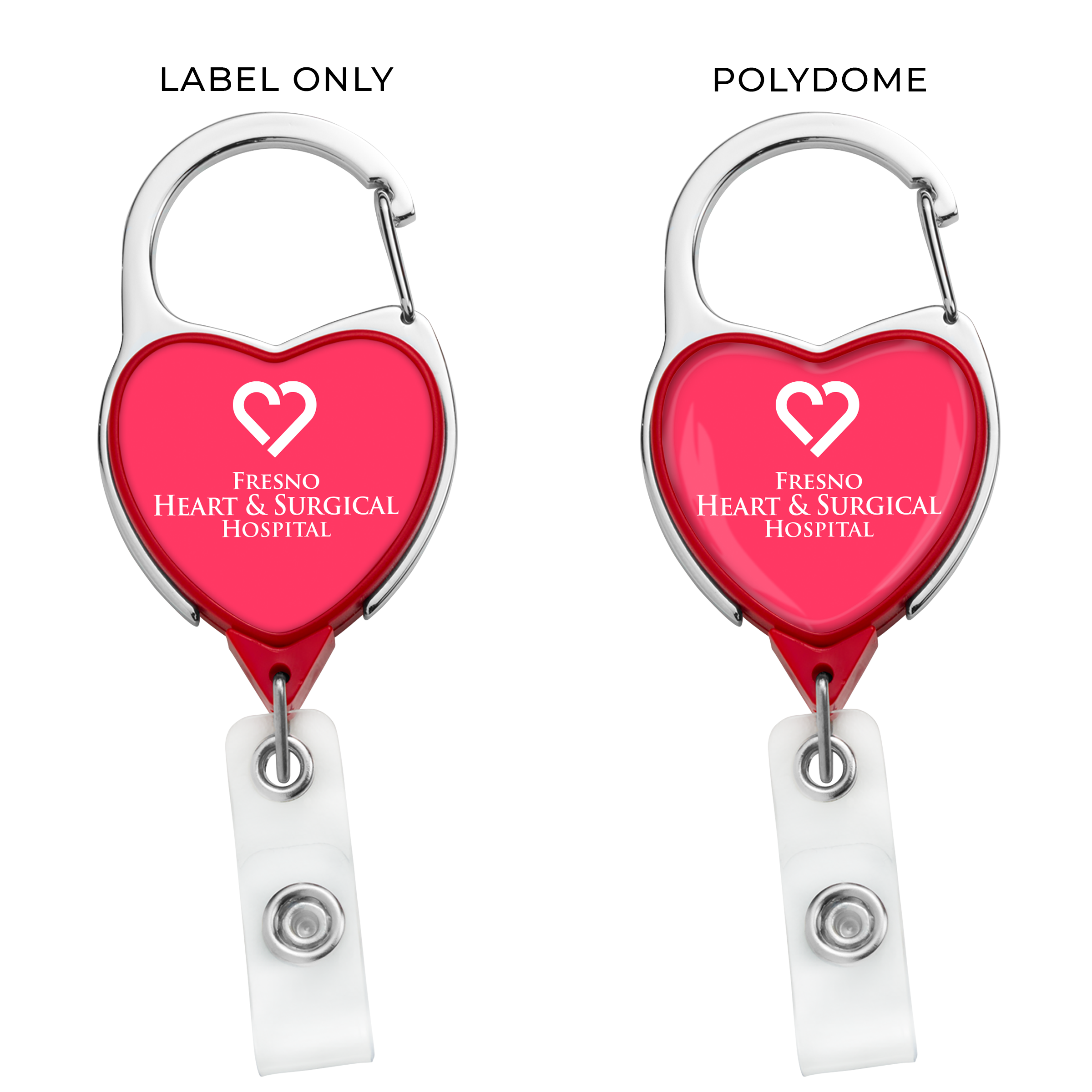 BH43 | JUMBO Heart Carabiner Badge Reel