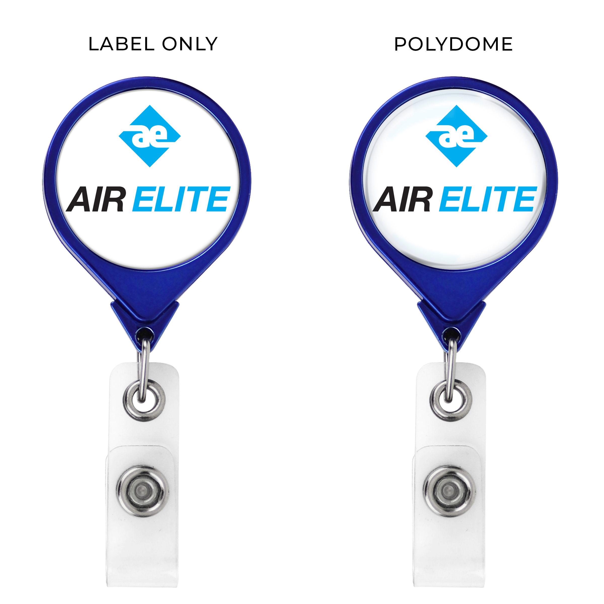 BH44CH | Metallic Finish JUMBO Round Badge Reel