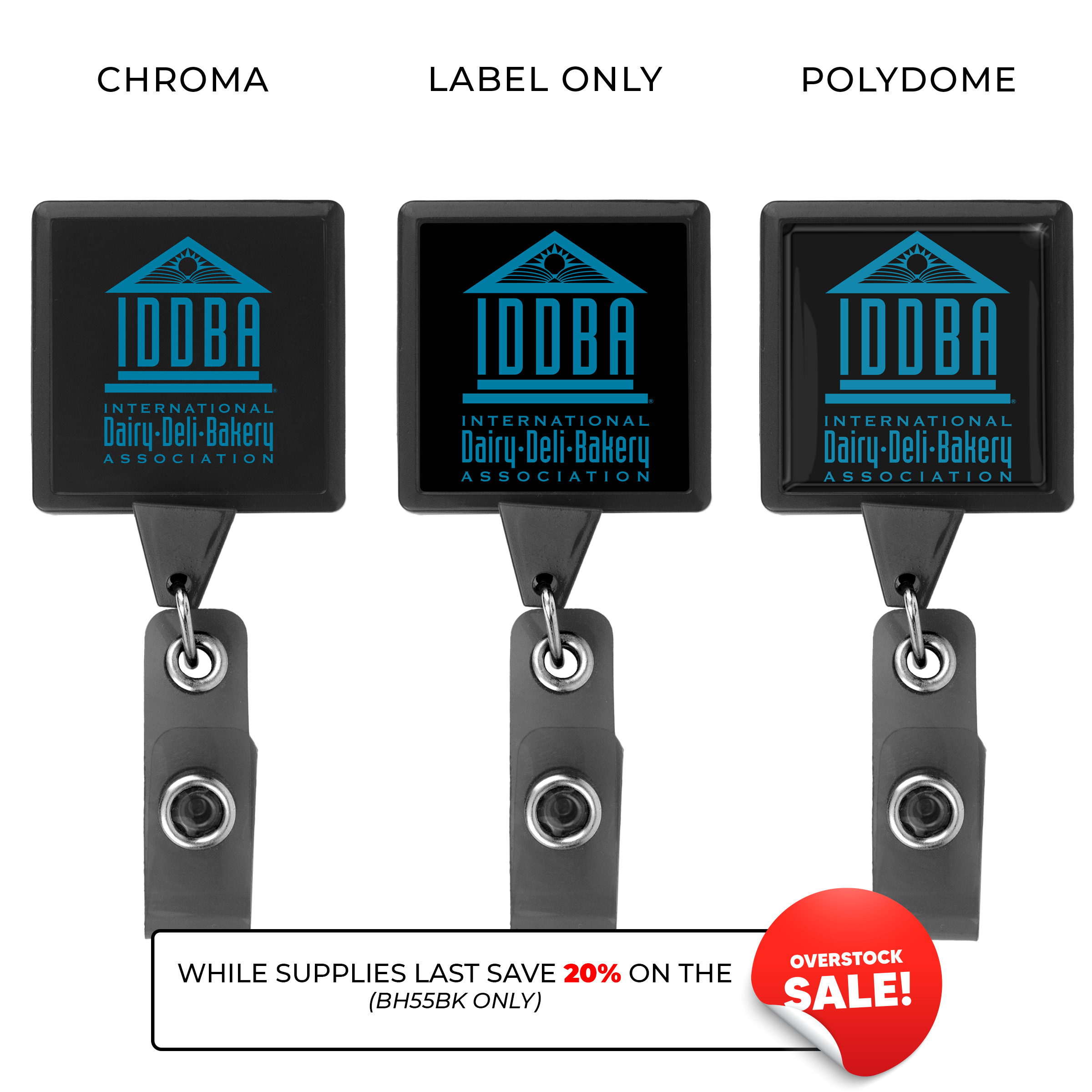 BH55 | JUMBO Square Badge Reel