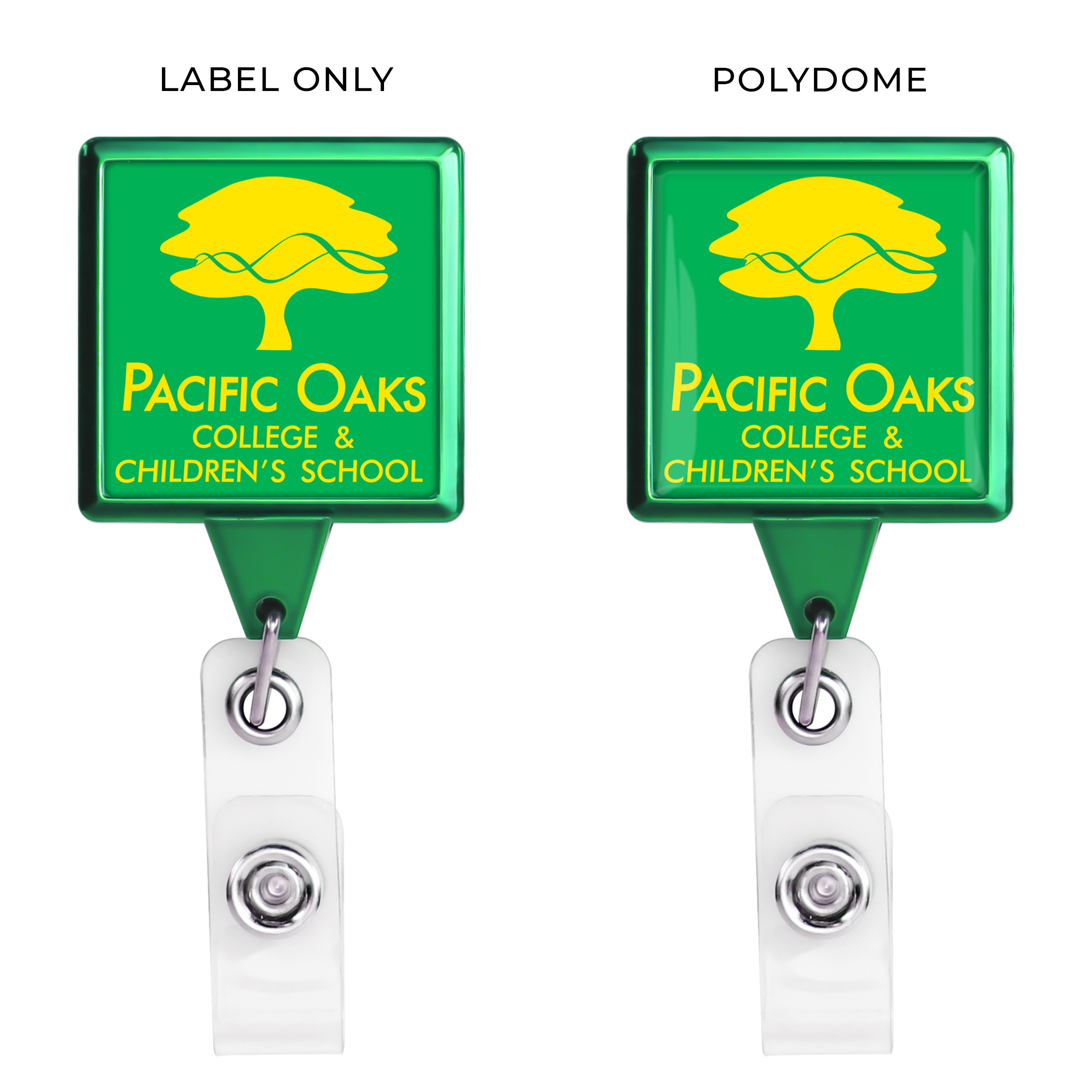 BH55CH | Metallic JUMBO Square Badge Reel