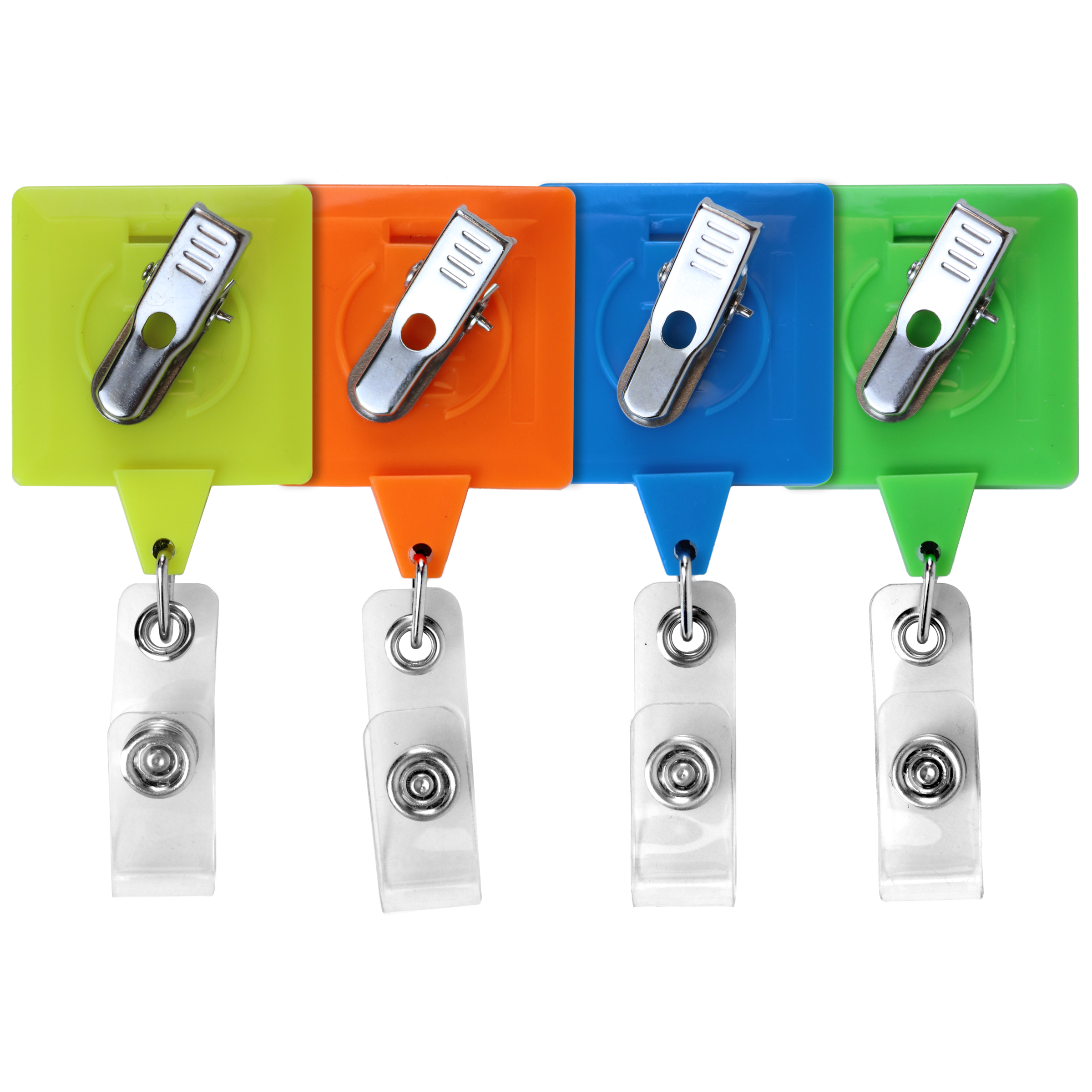 BH55N | JUMBO Square Badge Reel :: NEON