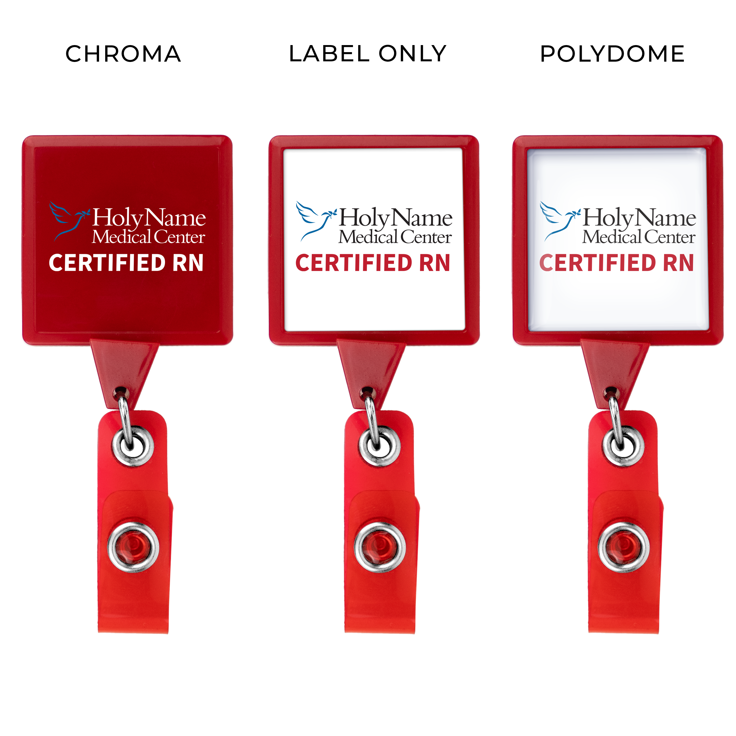 OVERSTOCK:: BH55RD | JUMBO Square Badge Reel