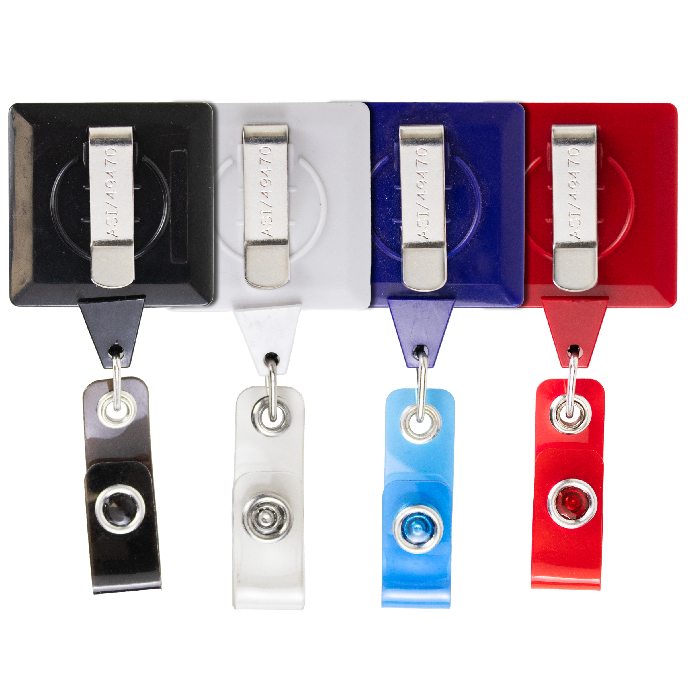 BH58 | JUMBO Square Badge Reel with Belt Clip