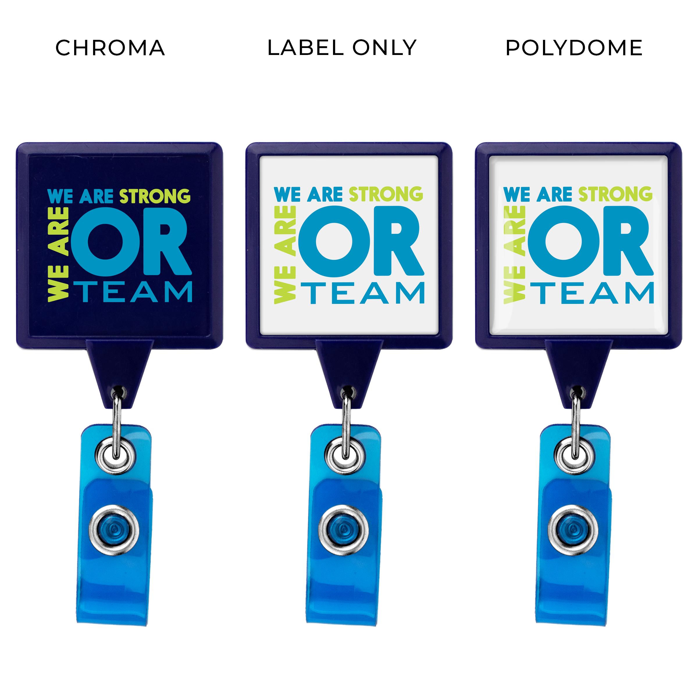 BH58 | JUMBO Square Badge Reel with Belt Clip