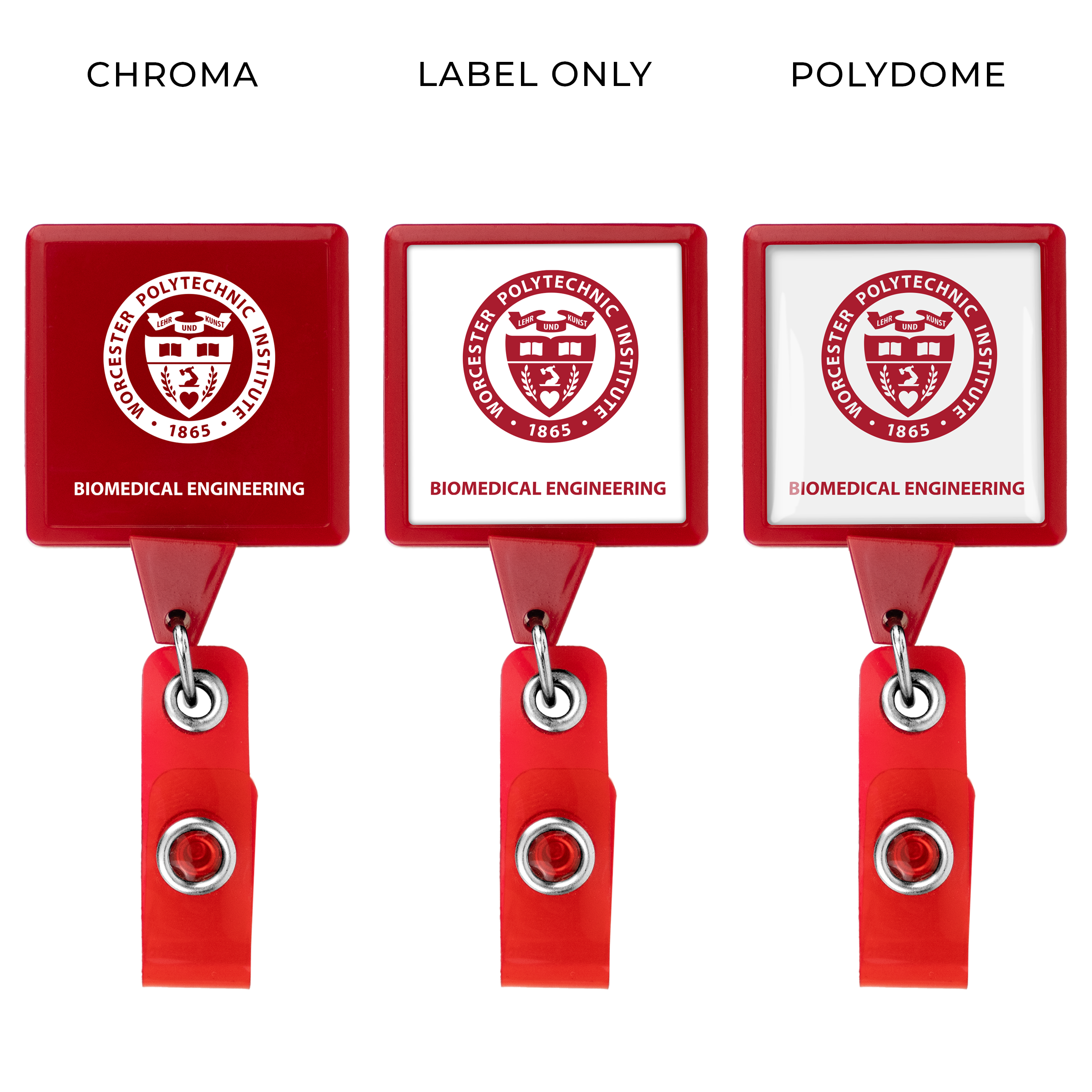 BH58 | JUMBO Square Badge Reel with Belt Clip