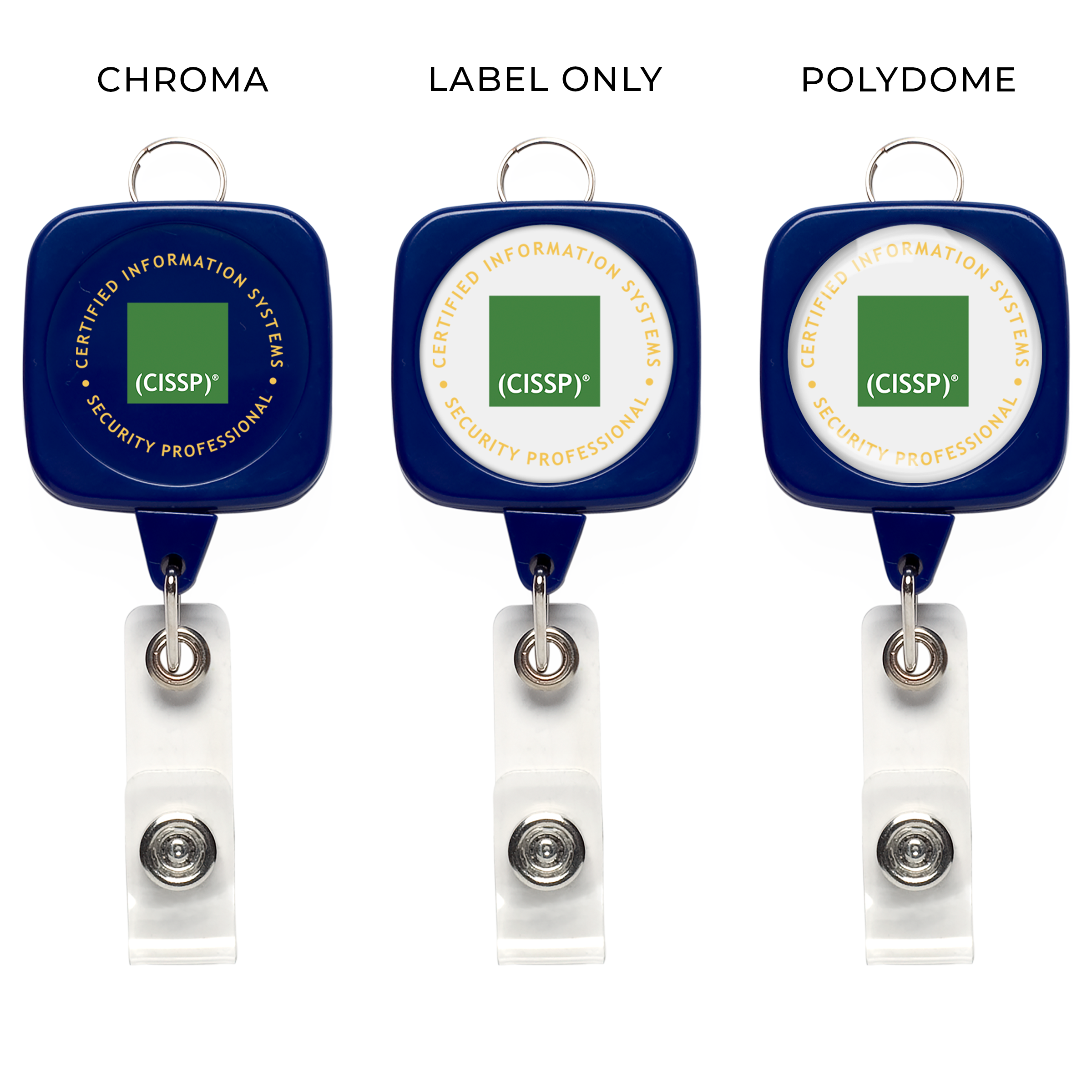 BH611 | JUMBO Sqround Badge Reel with Lanyard Attachment