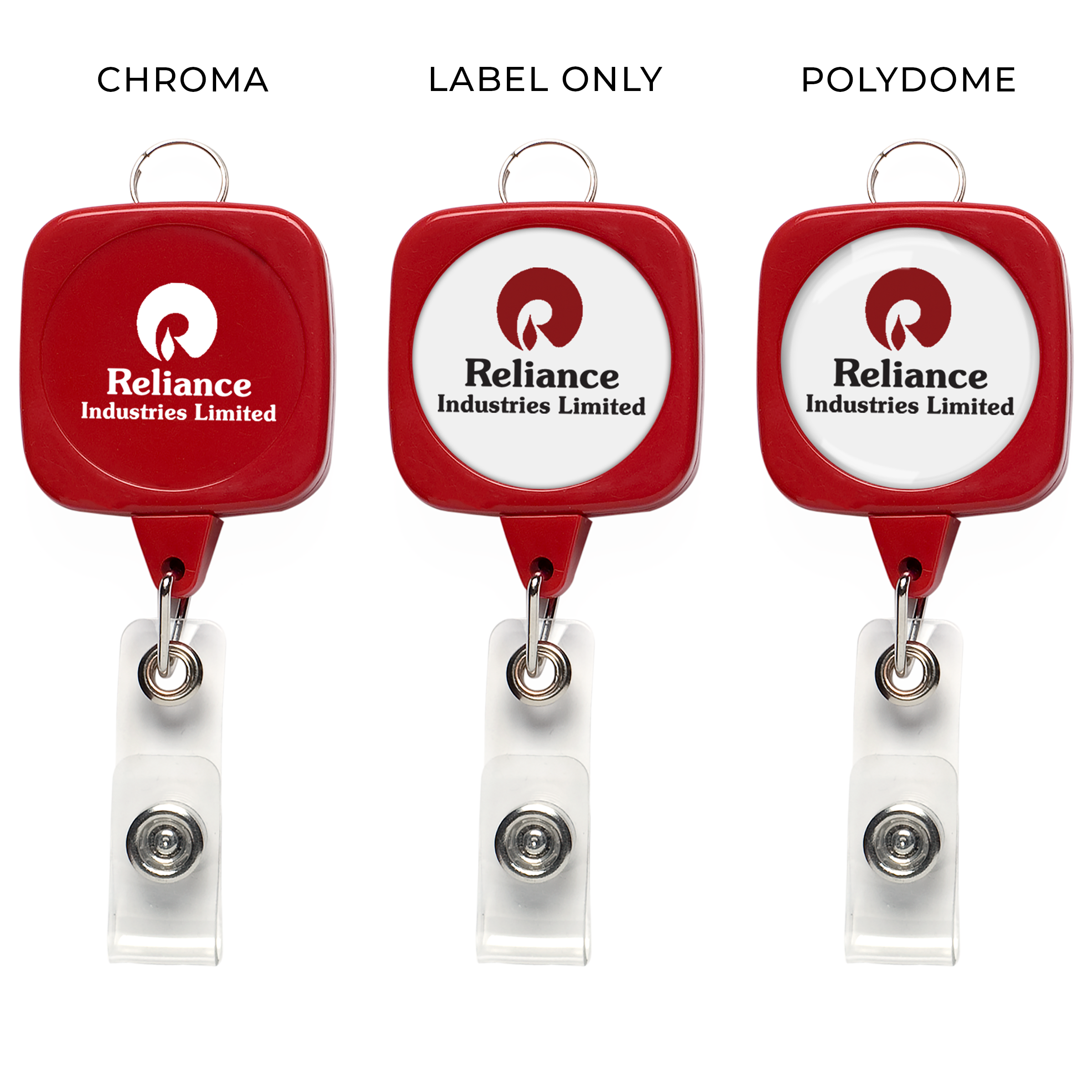 BH611 | JUMBO Sqround Badge Reel with Lanyard Attachment