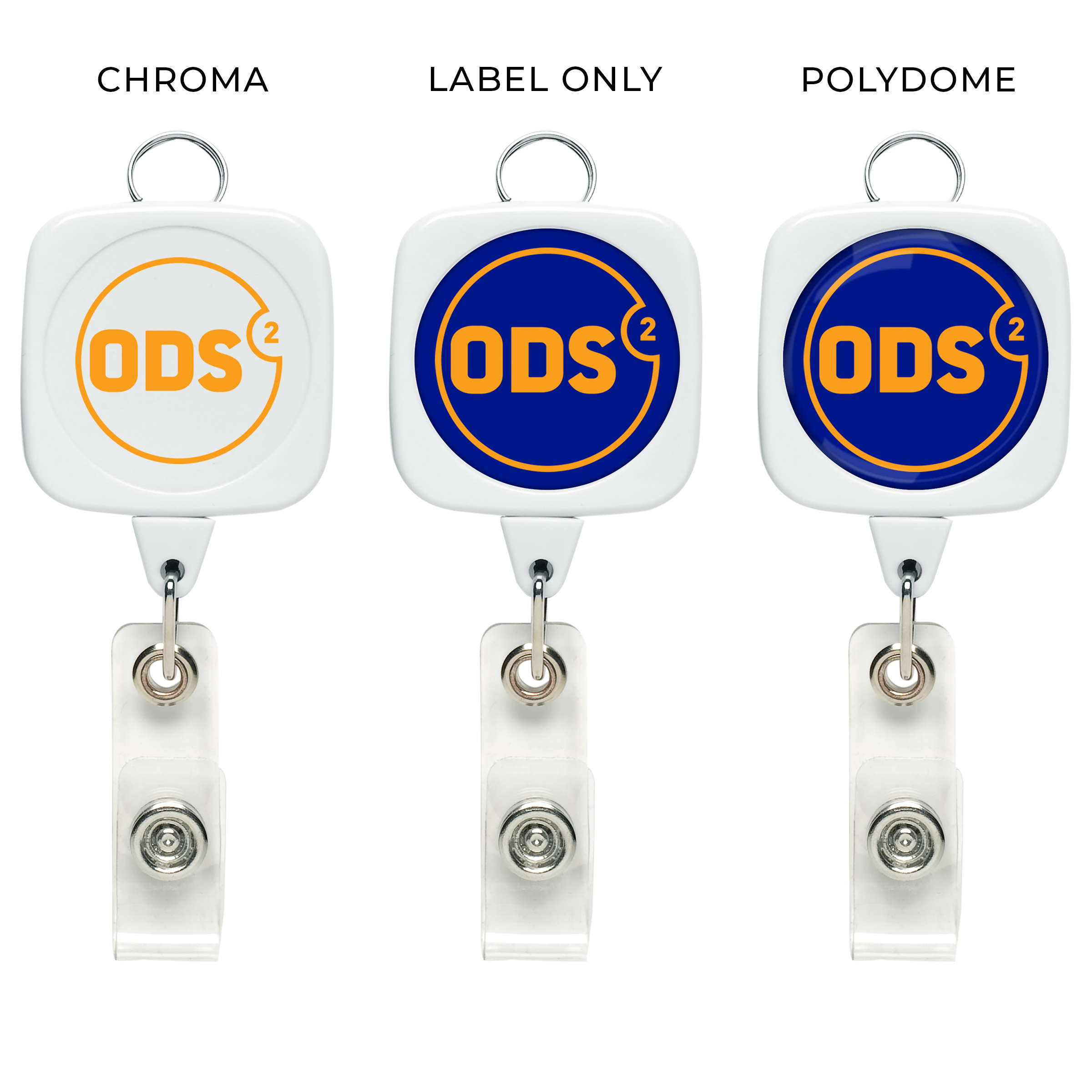 BH611 | JUMBO Sqround Badge Reel with Lanyard Attachment