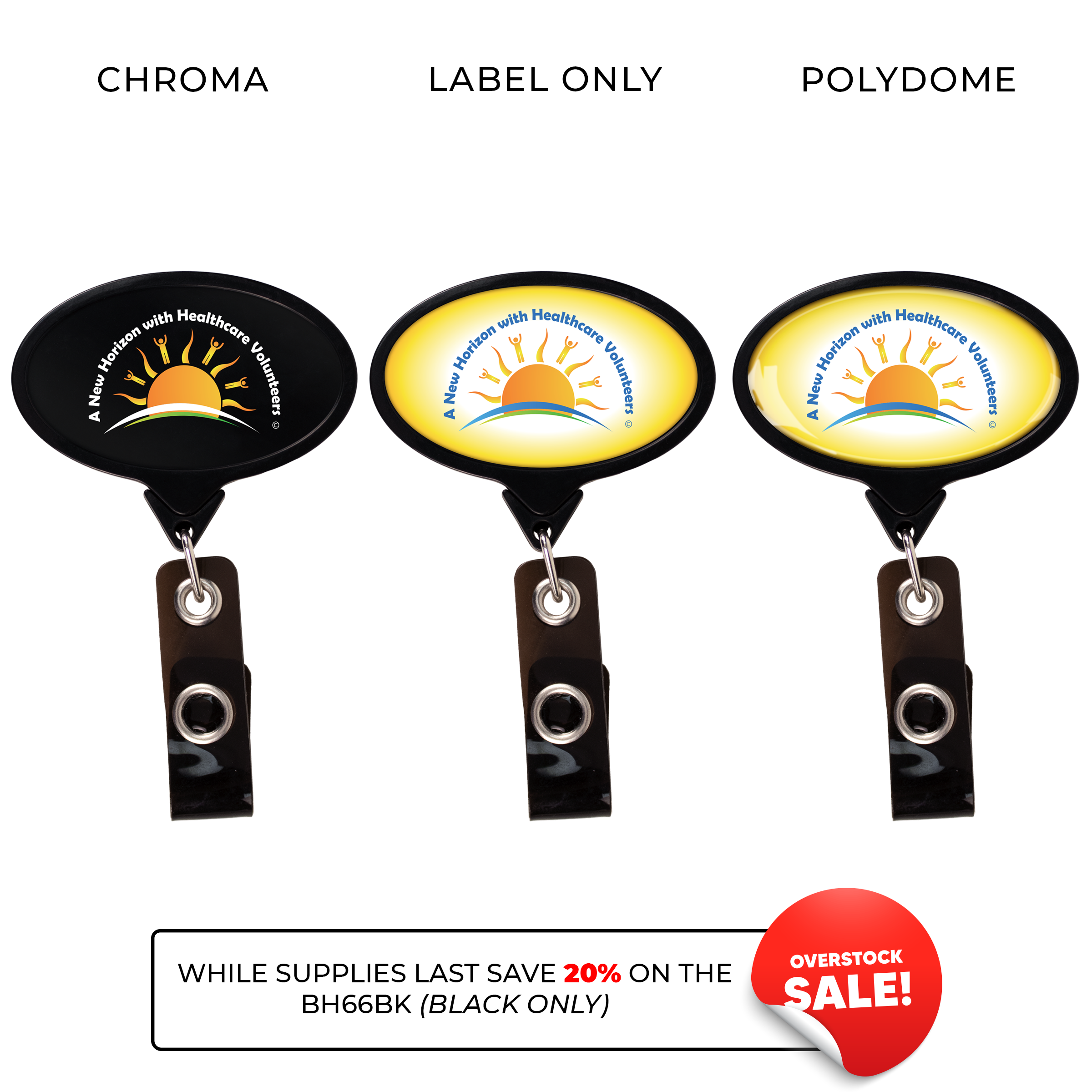 BH66 | JUMBO Oval Badge Reel