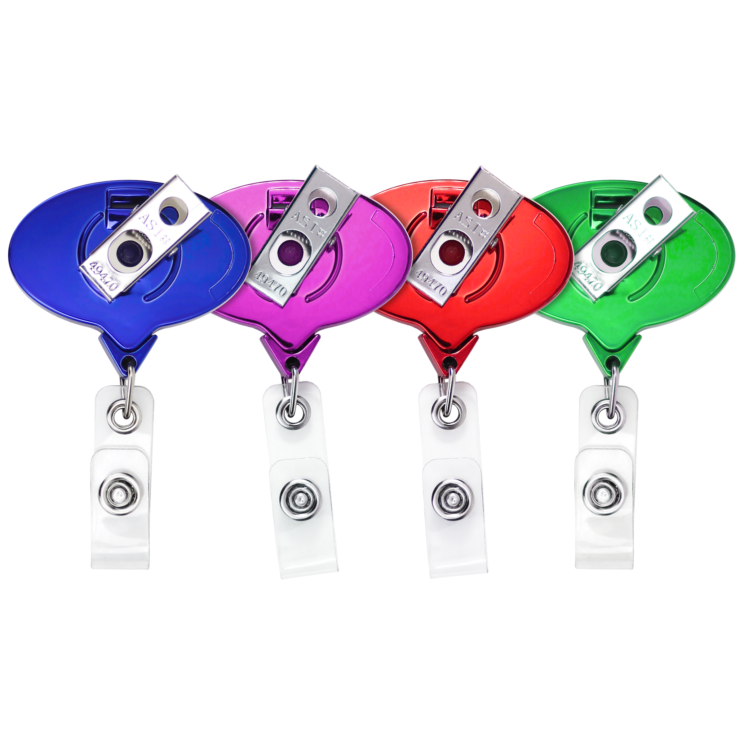 BH66 | JUMBO Oval Badge Reel :: COLOR CHROME