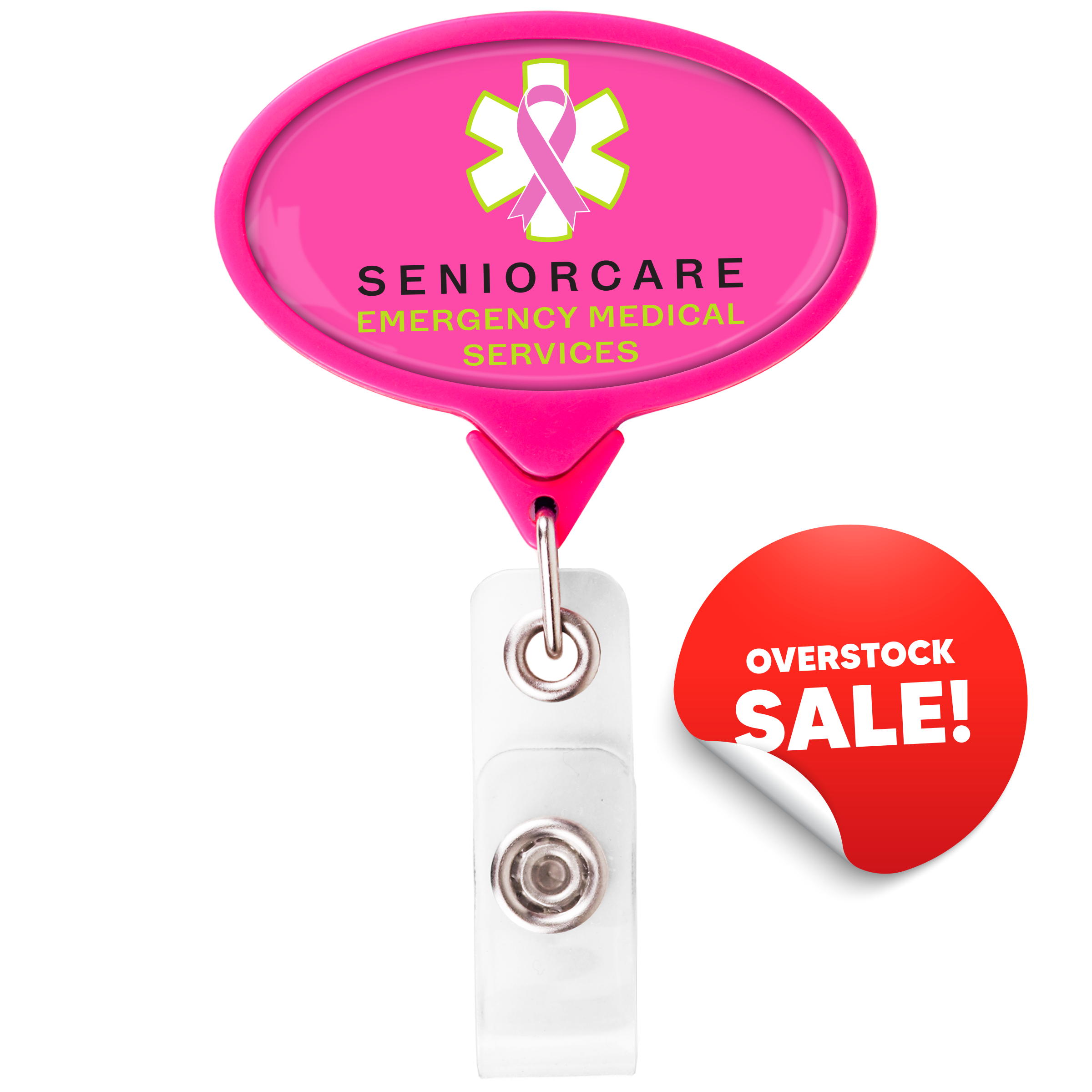 OVERSTOCK :: BH66HP | JUMBO Oval Badge Reel