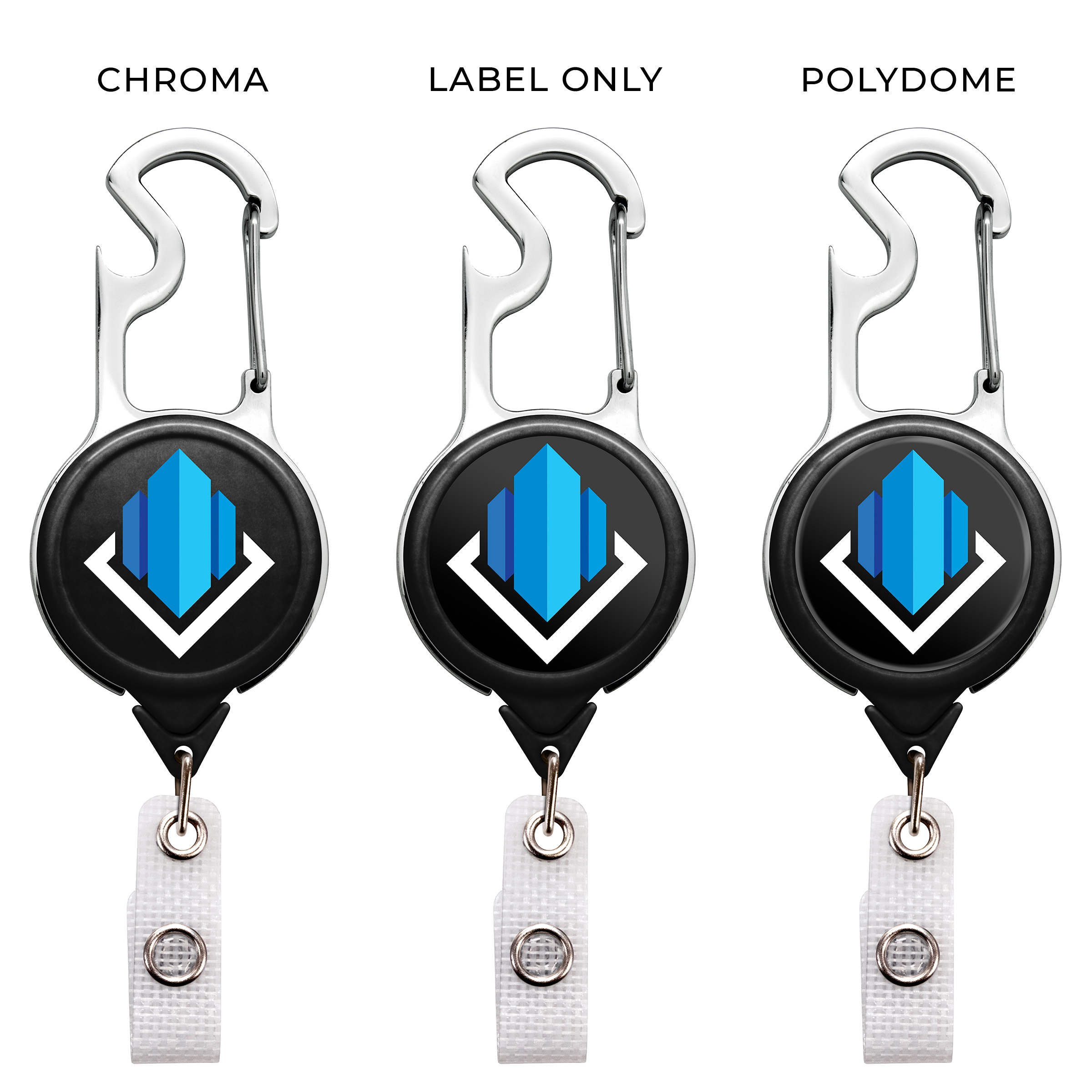 BH67 | Carabiner Bottle Opener Badge Reel