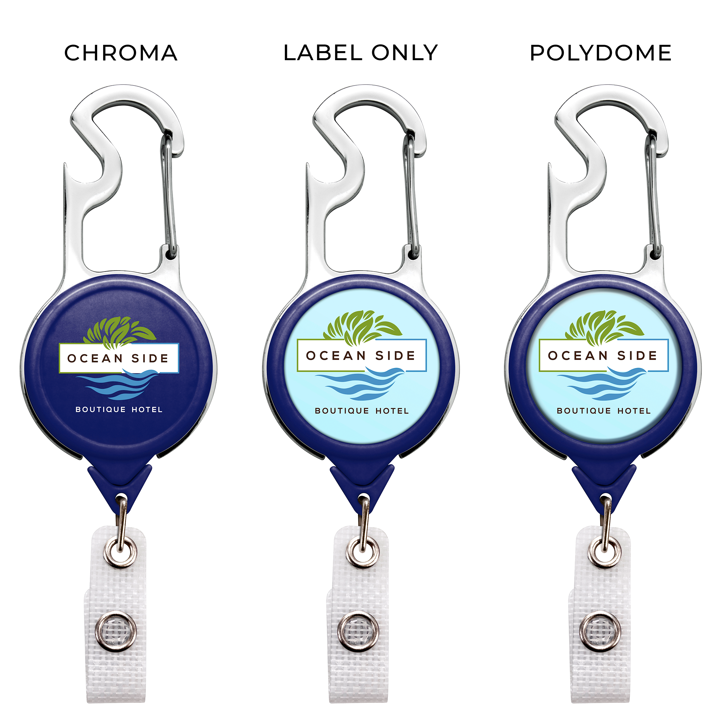 BH67 | Carabiner Bottle Opener Badge Reel