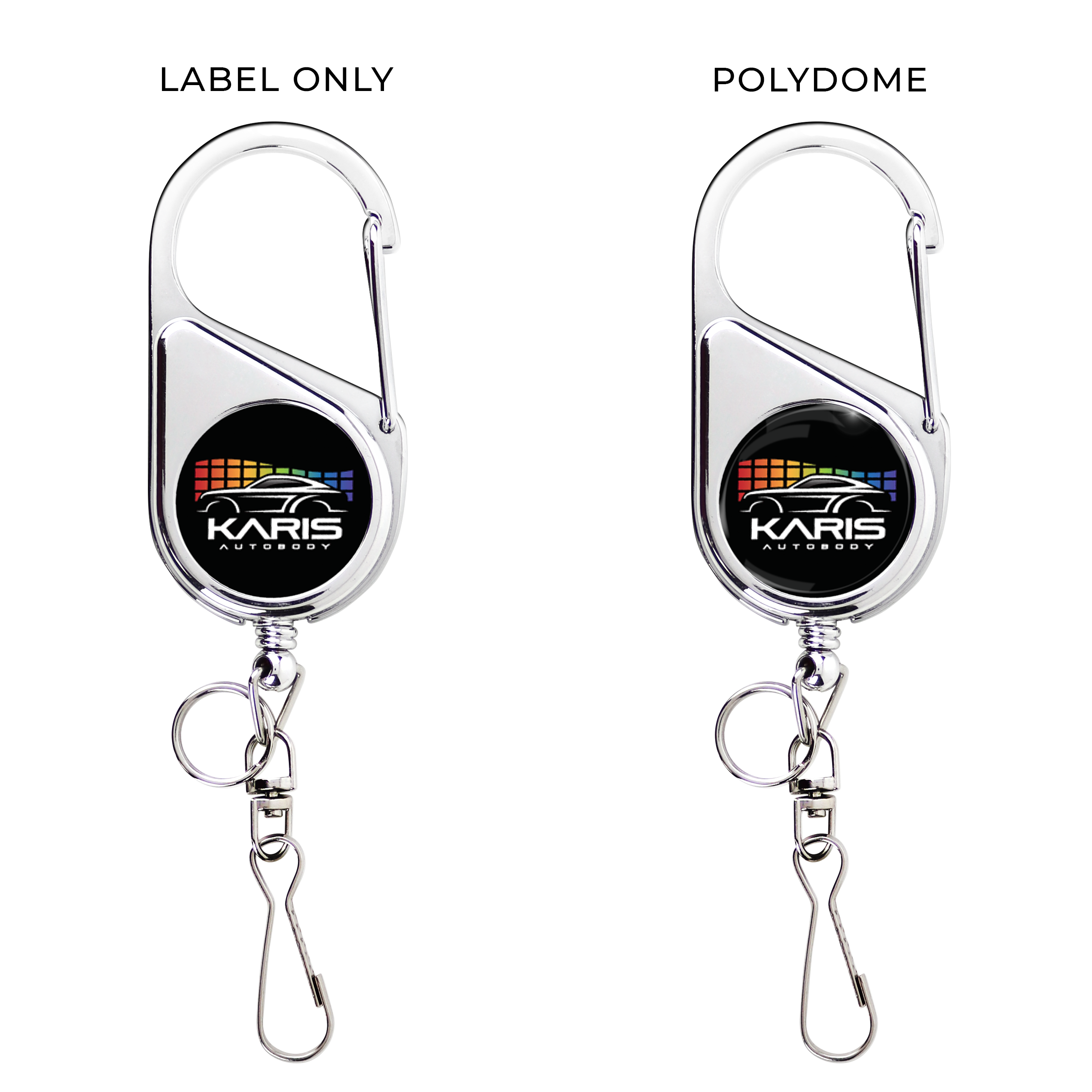 OVERSTOCK:: BH69CH | Heavy-Duty Carabiner Badge Reel