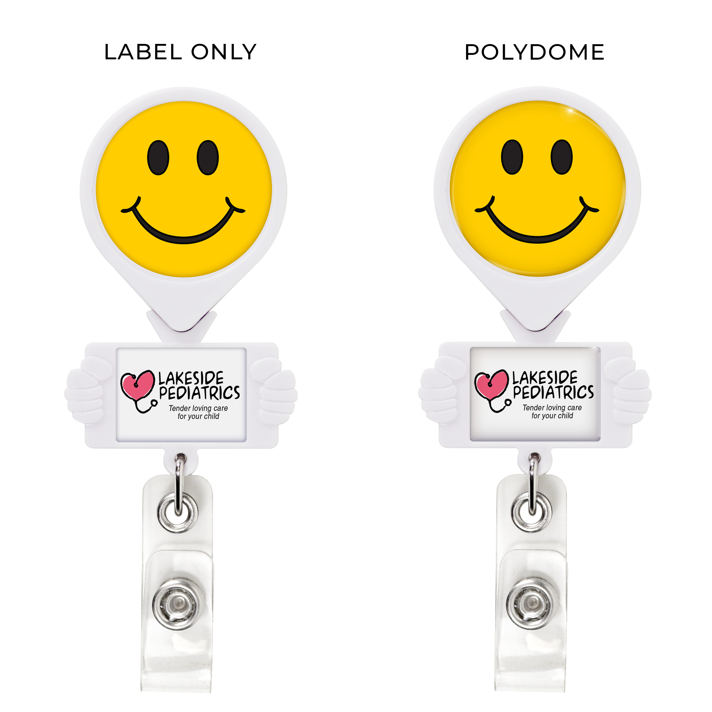 BH77 | Smiley Hands Badge Reel