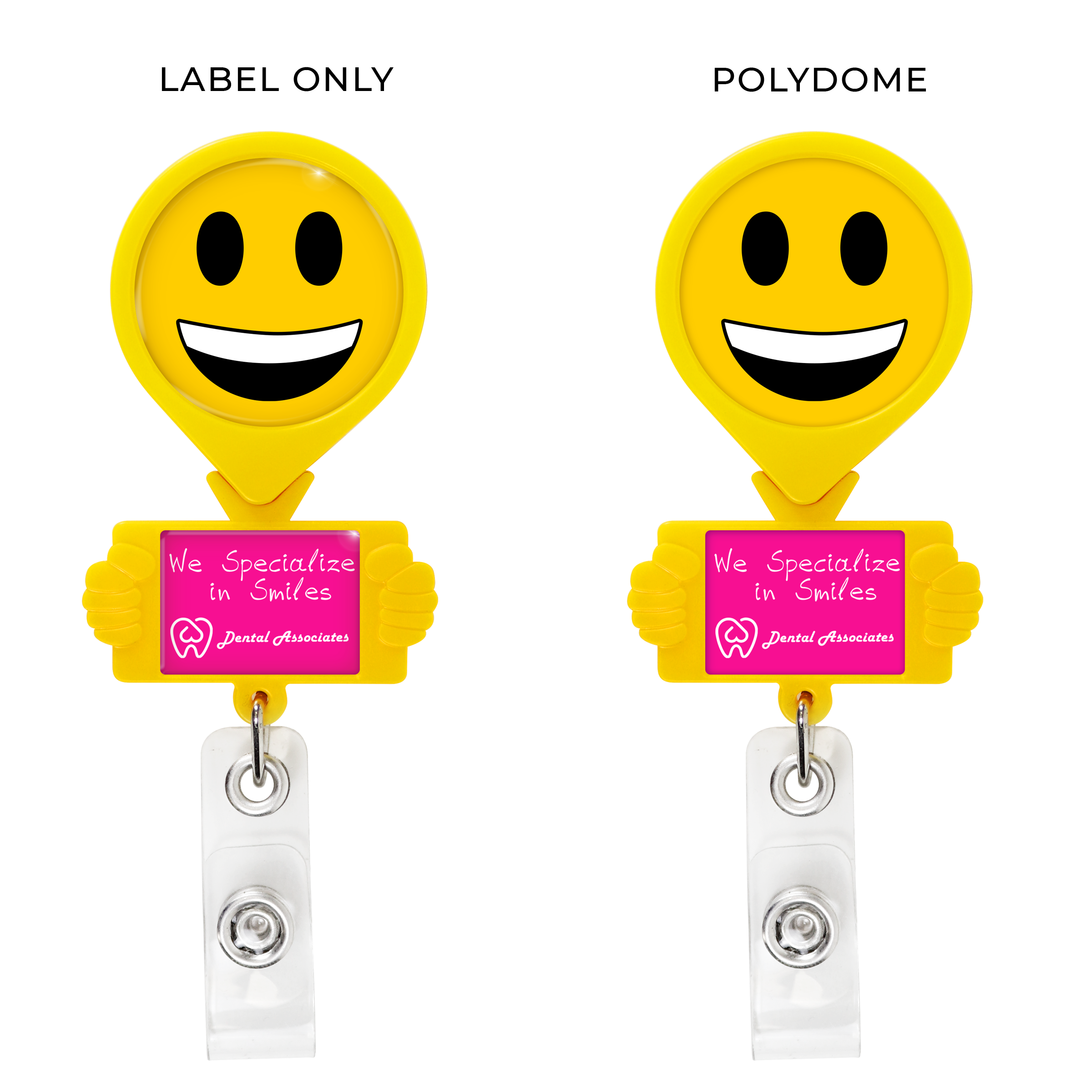 BH77 | Smiley Hands Badge Reel