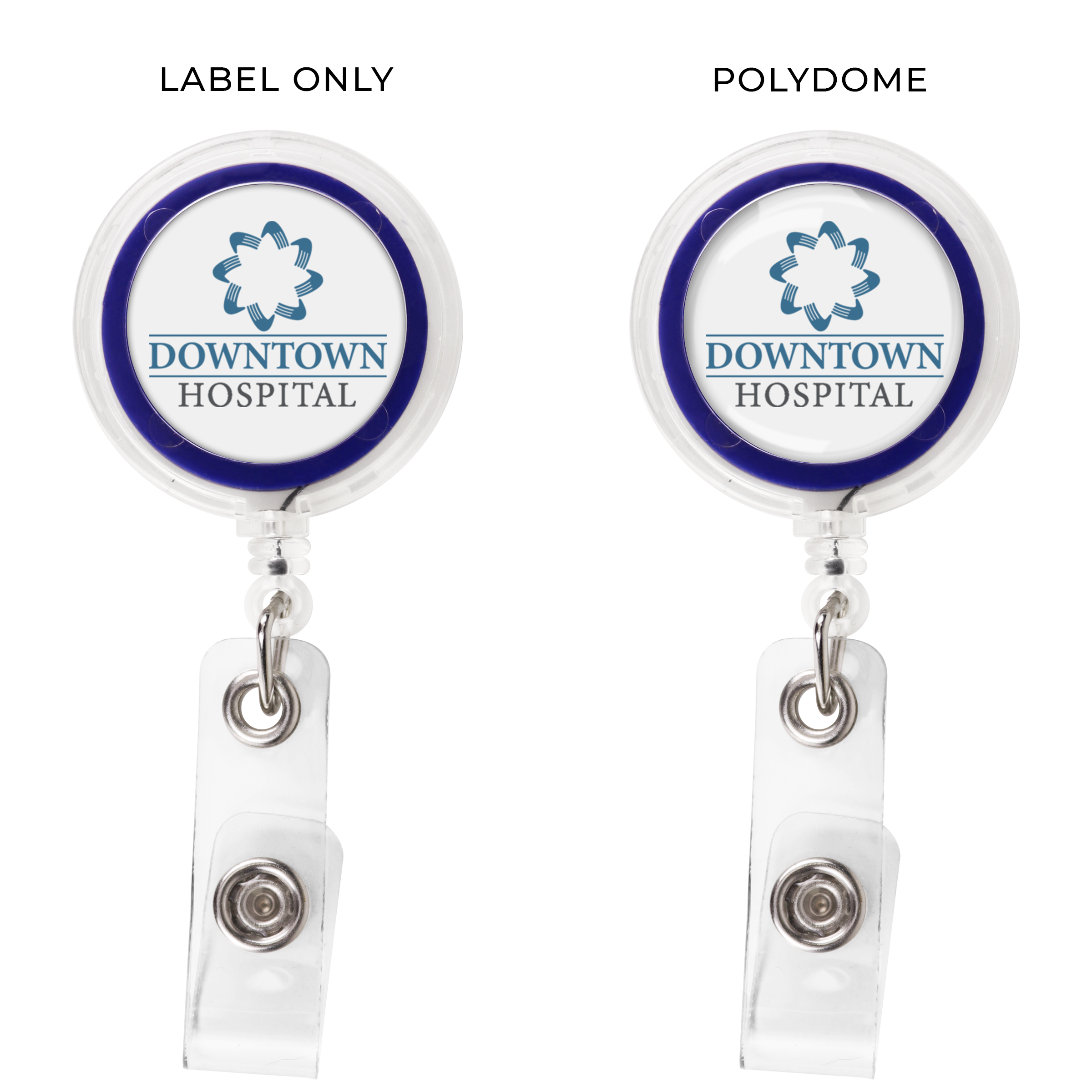 BH822 | See-Thru JUMBO Badge Reel