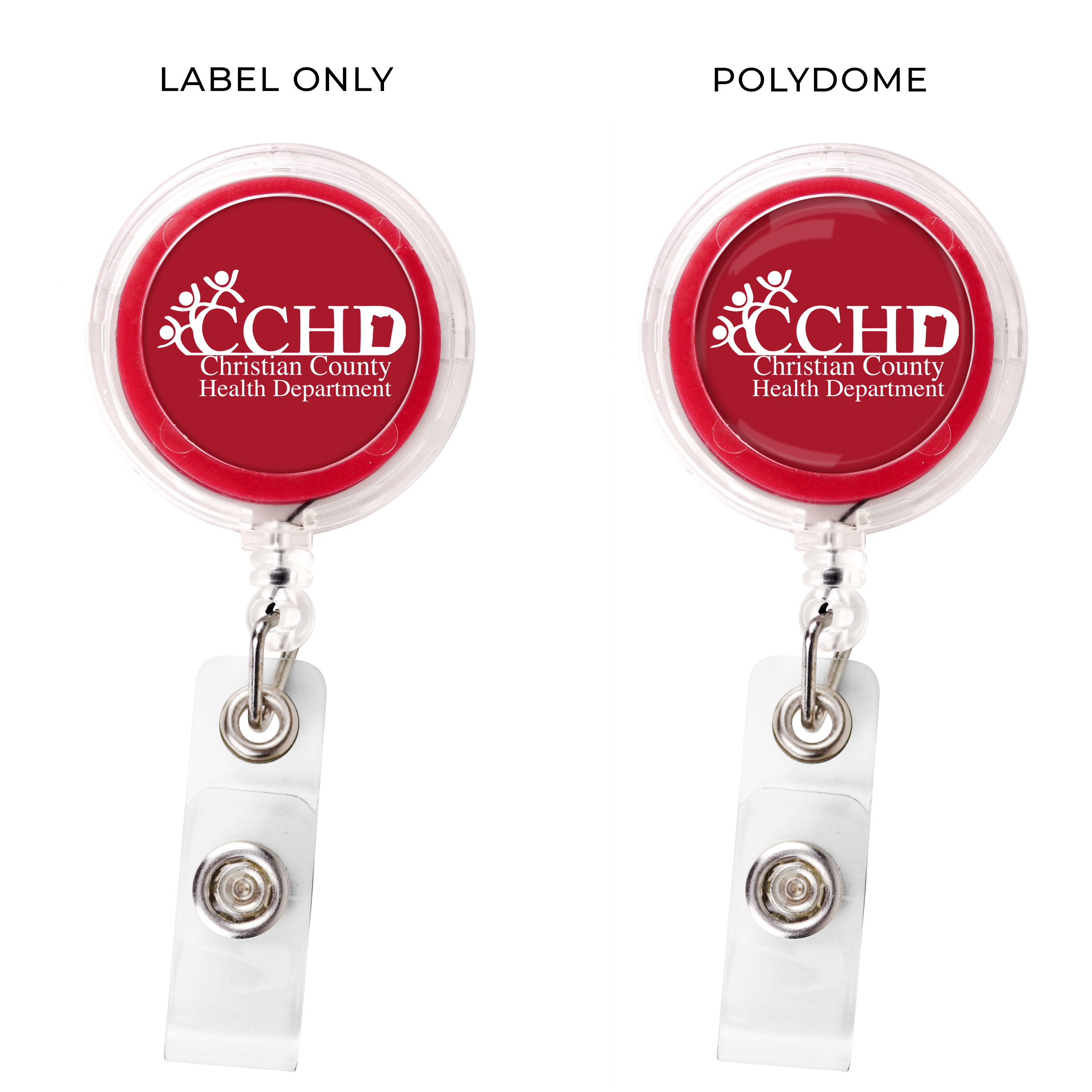 BH822 | See-Thru JUMBO Badge Reel