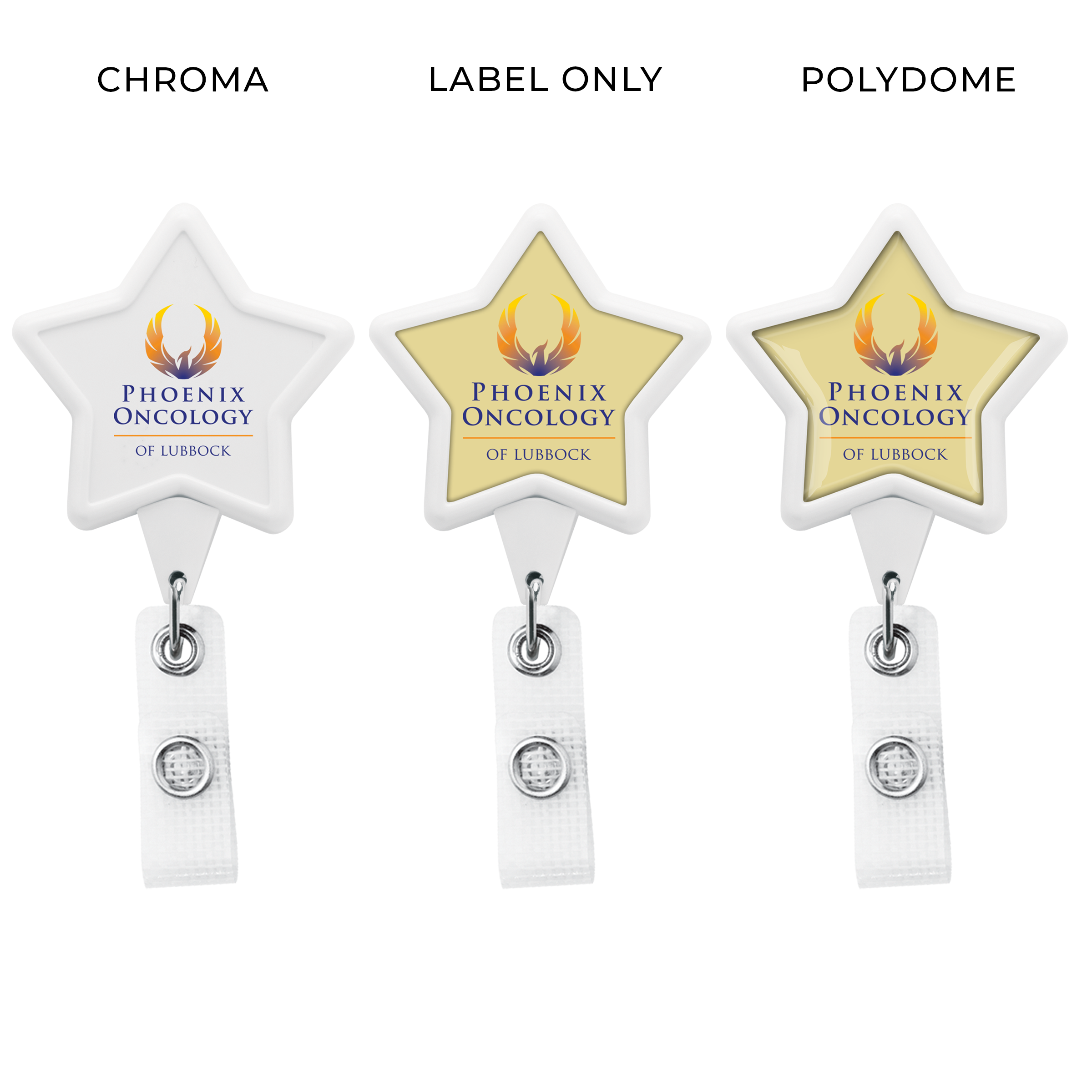 BHM86 | JUMBO Anti-Microbial Star Badge Reel