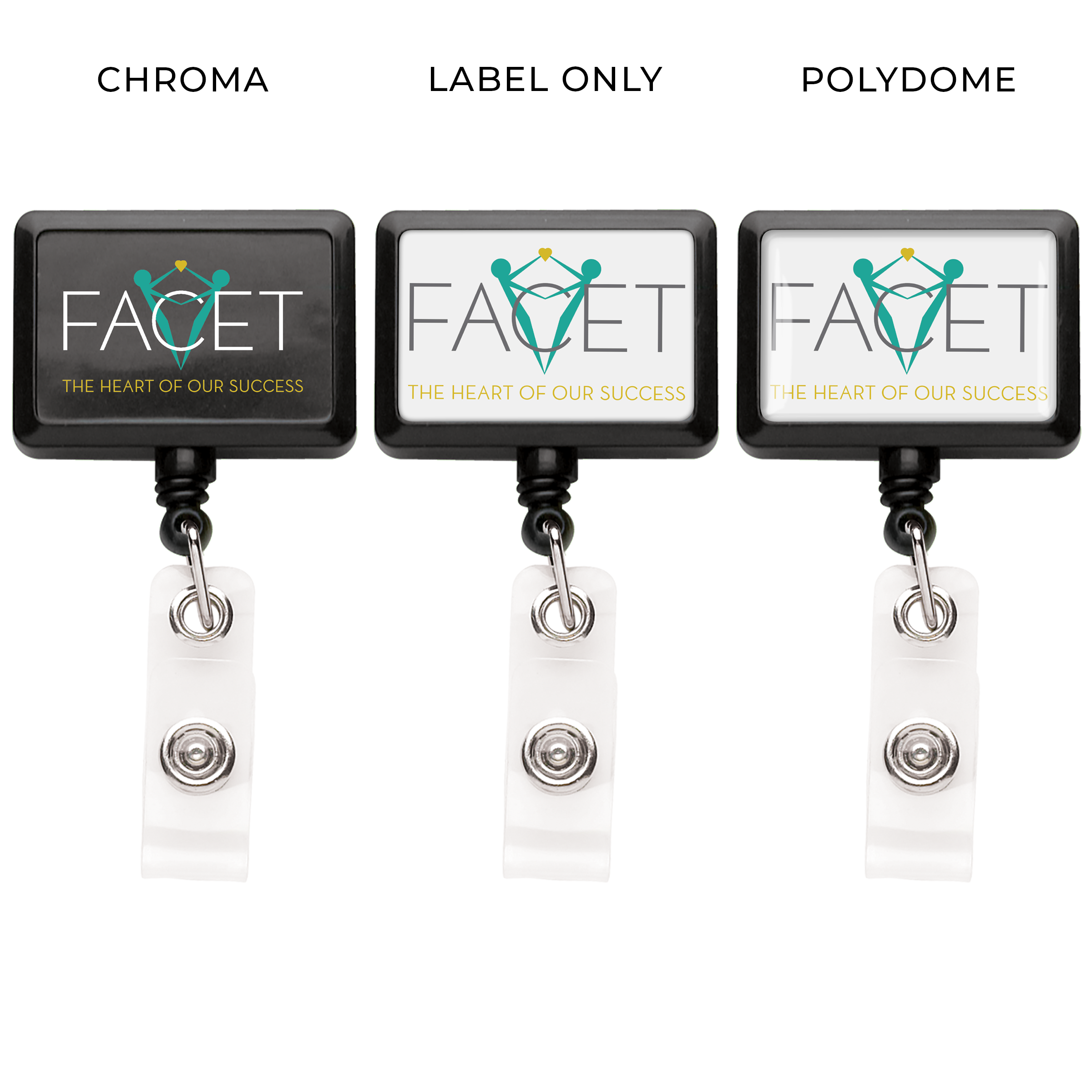 BH9 | Belt Clip Rectangle Badge Reel