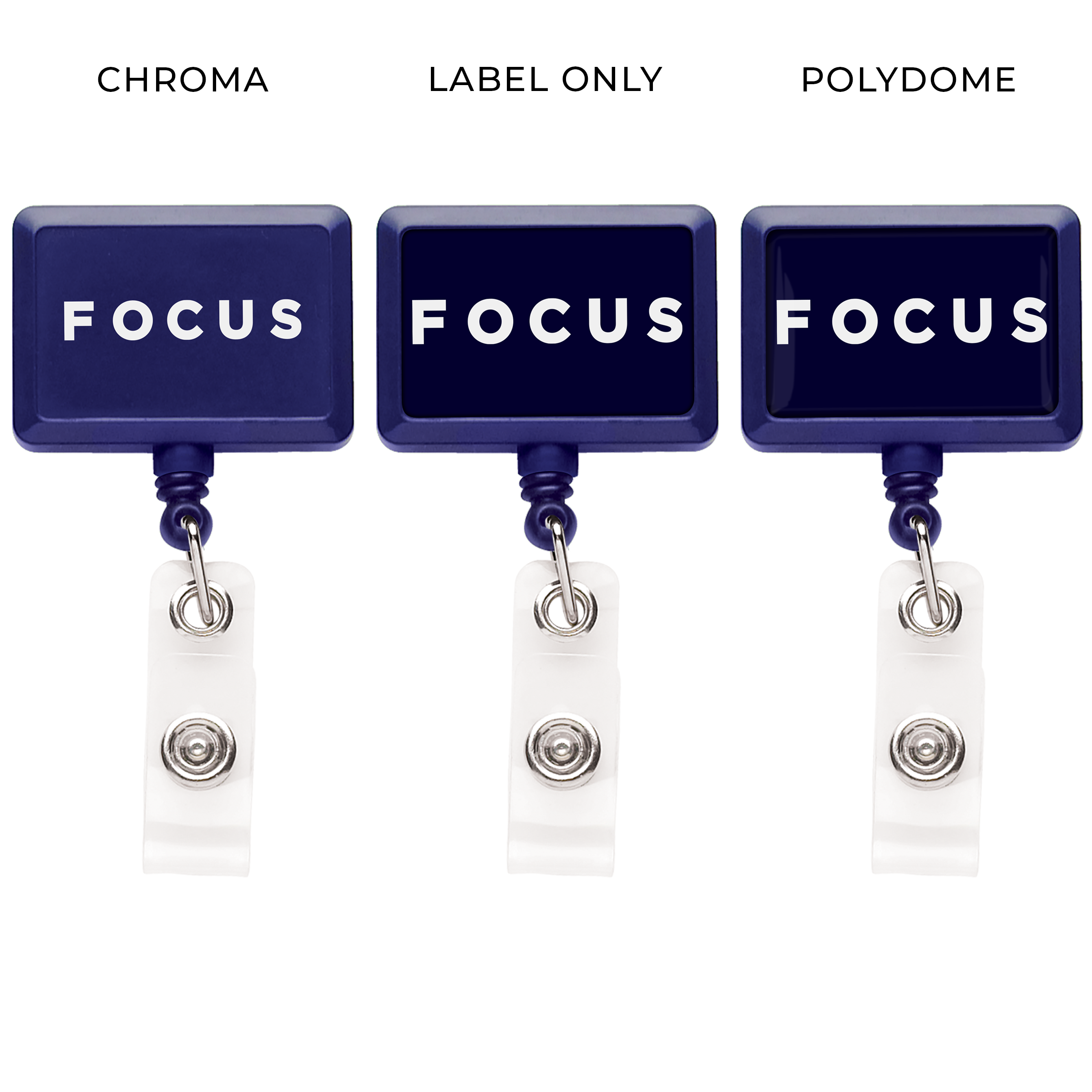 BH9 | Belt Clip Rectangle Badge Reel