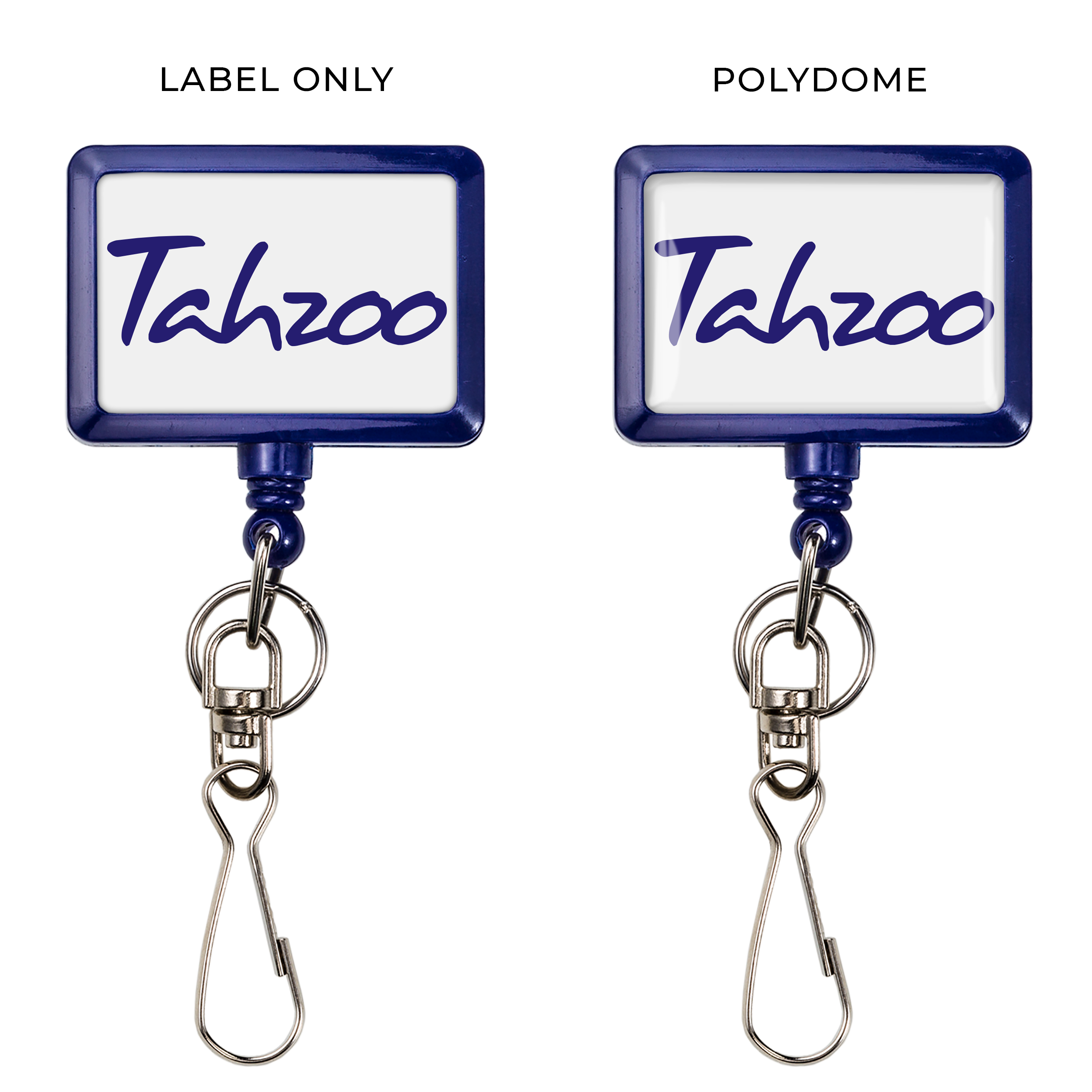 BHBA18 | JUMBO Bamboo Rectangle Badge Reel