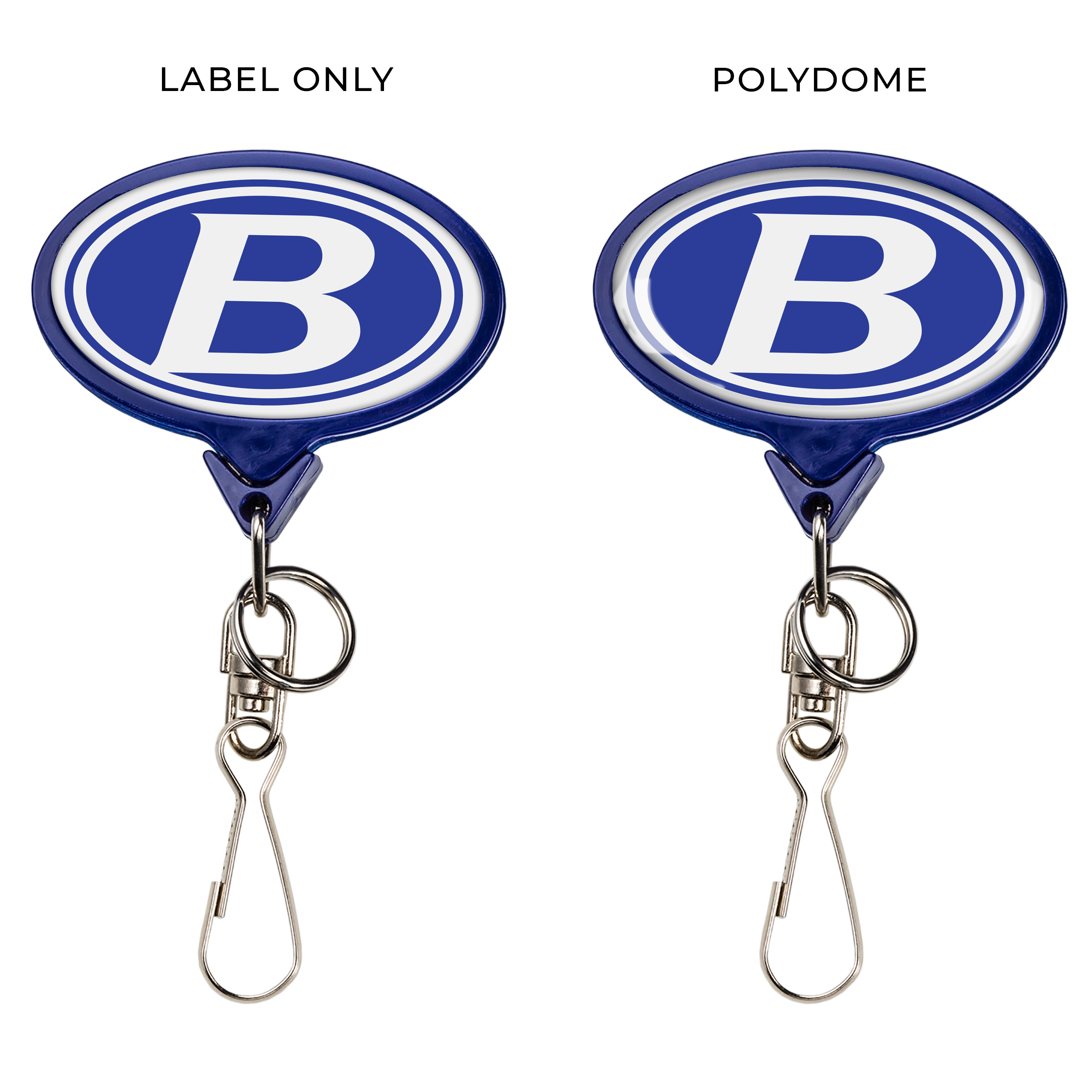 BHBA66 | JUMBO Bamboo Oval Badge Reel