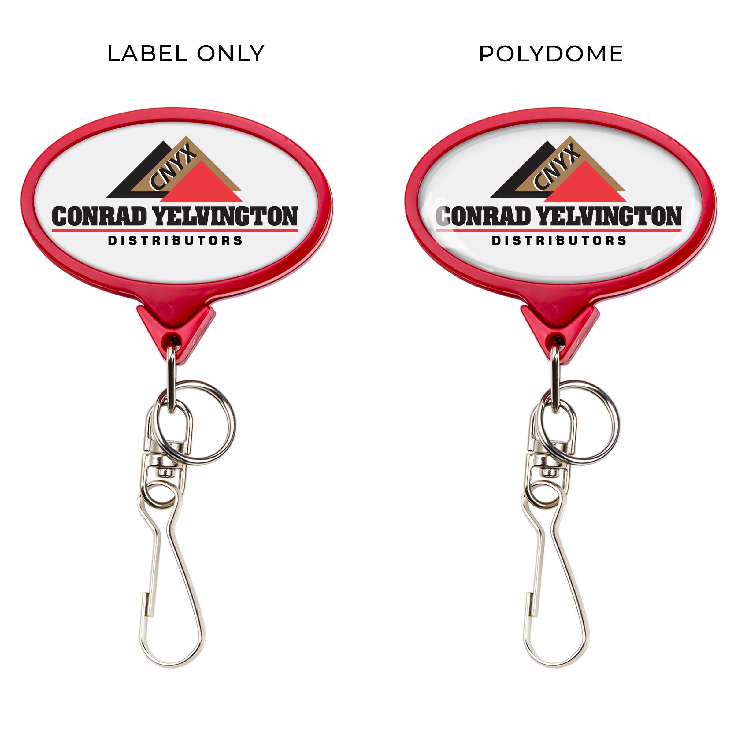 BHBA66 | JUMBO Bamboo Oval Badge Reel