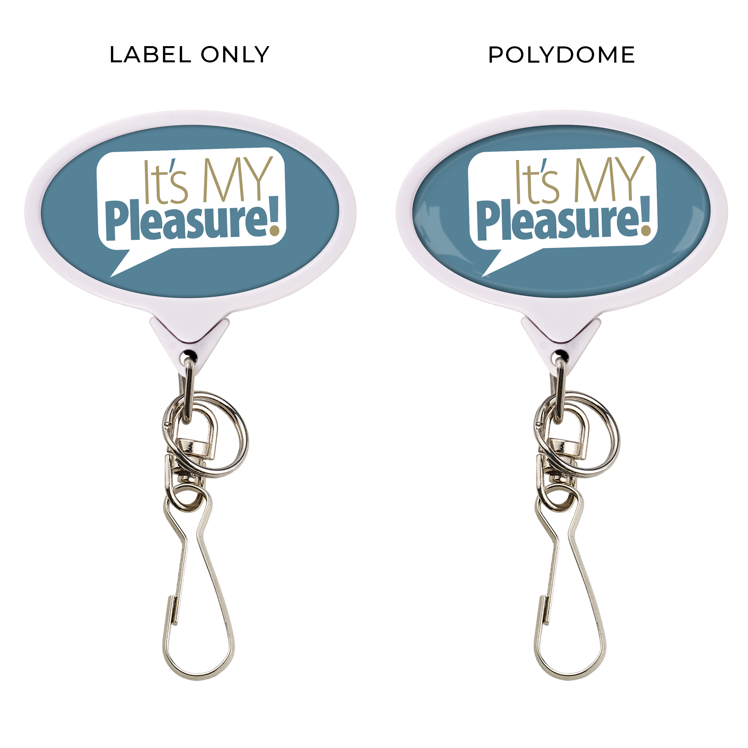 BHBA66 | JUMBO Bamboo Oval Badge Reel