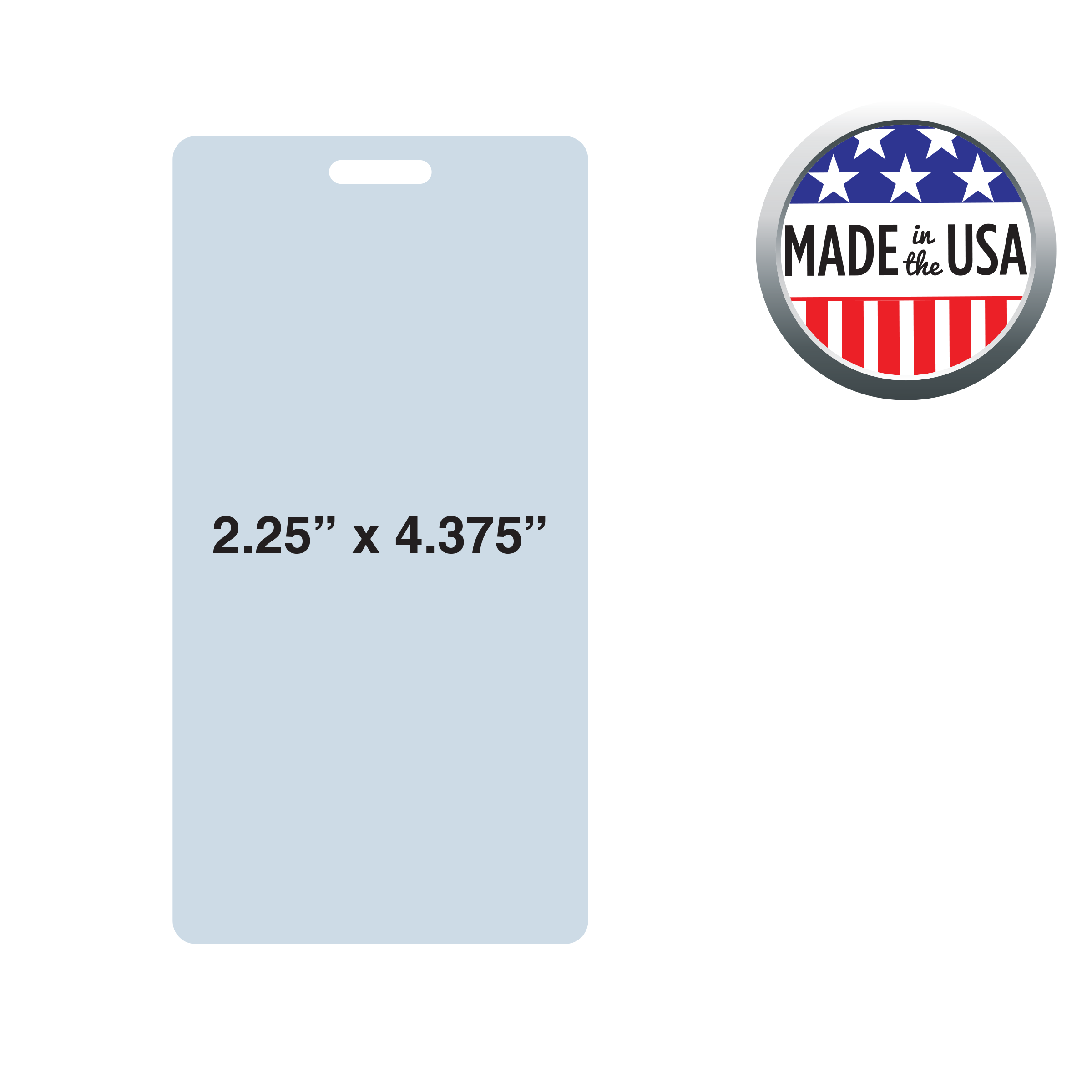 BHCD1 | 2.25"W x 4.375"H Custom Card