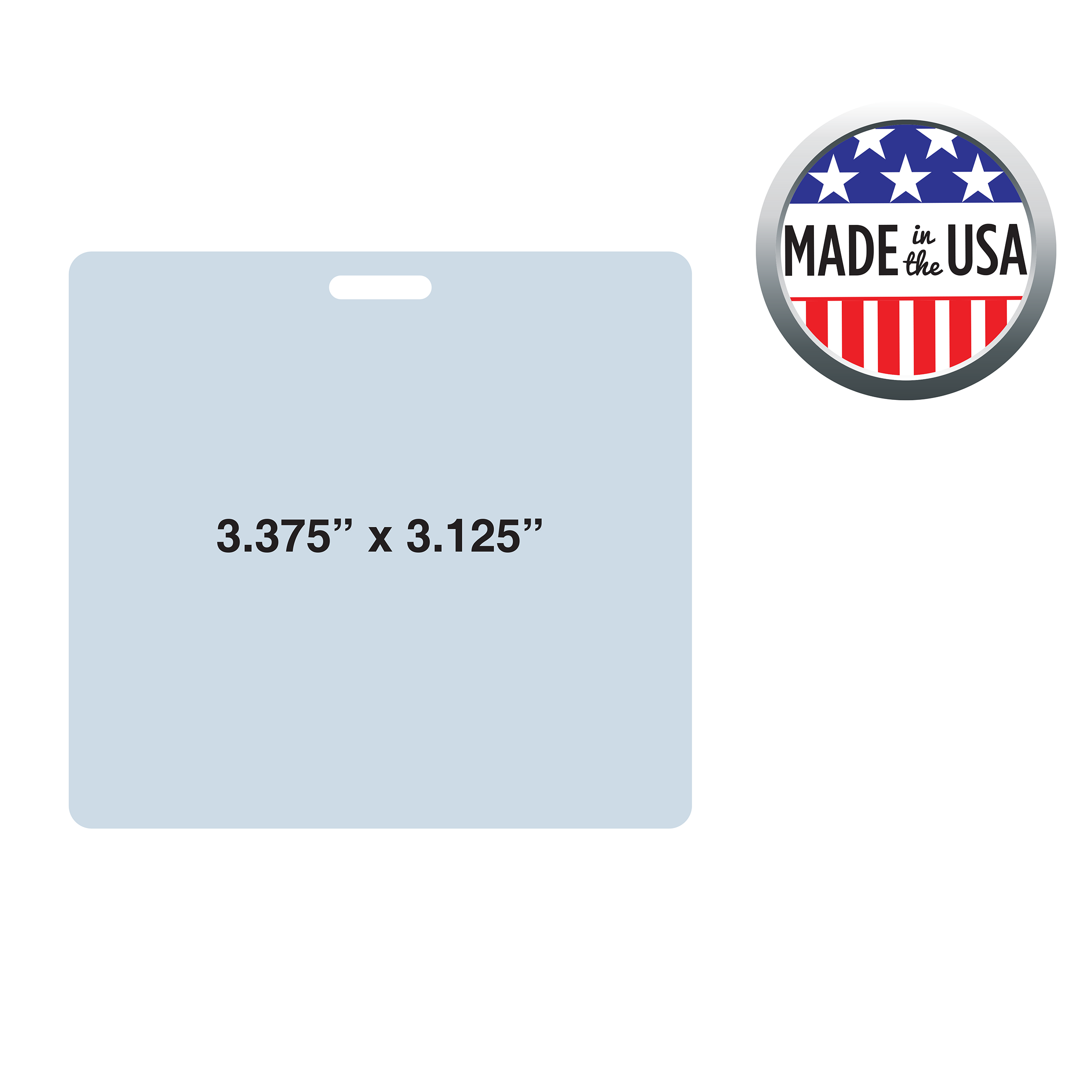 BHCD2 | 3.375"W x 3.125"H Custom Card