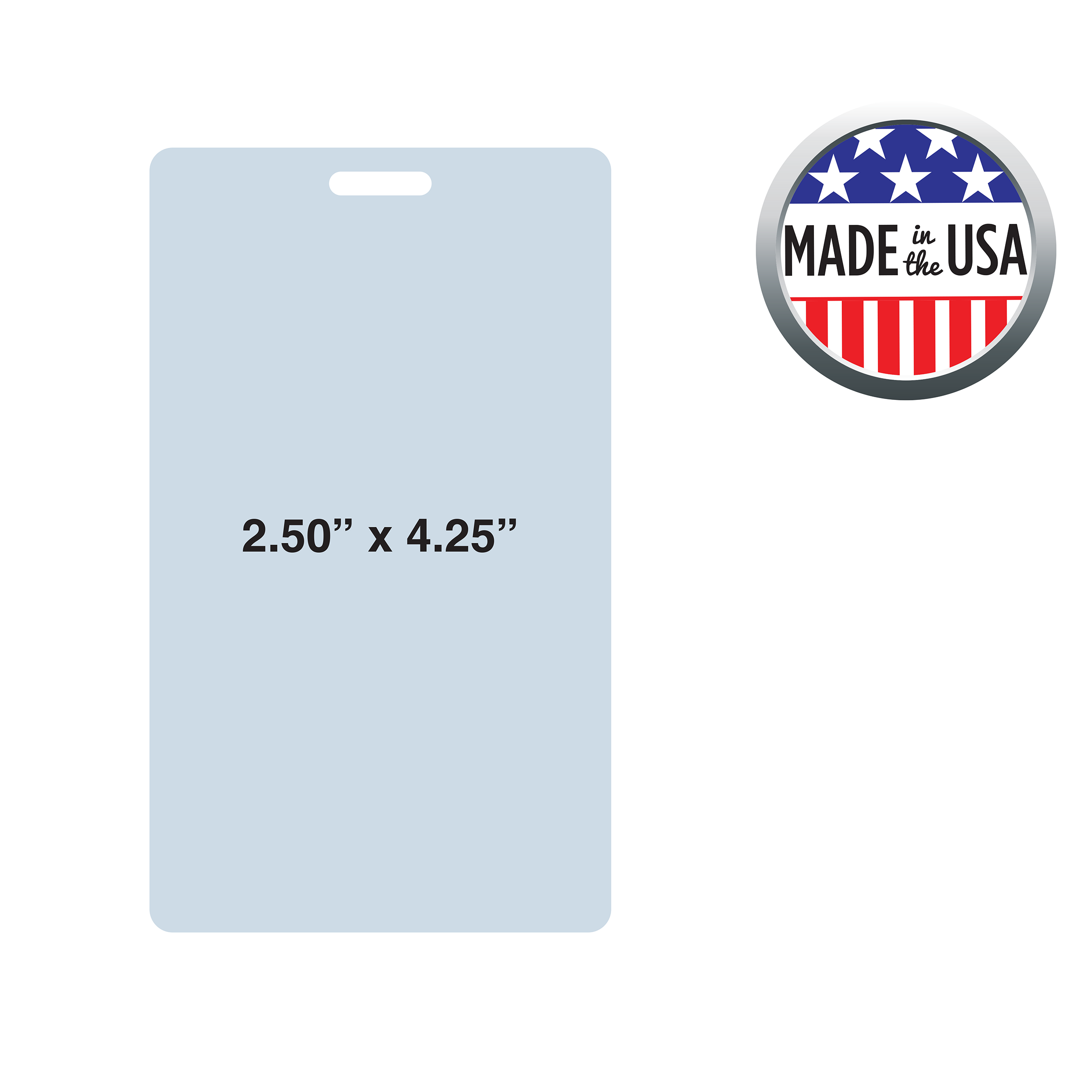 BHCD3 | 2.5"W x 4.25"H Custom Card