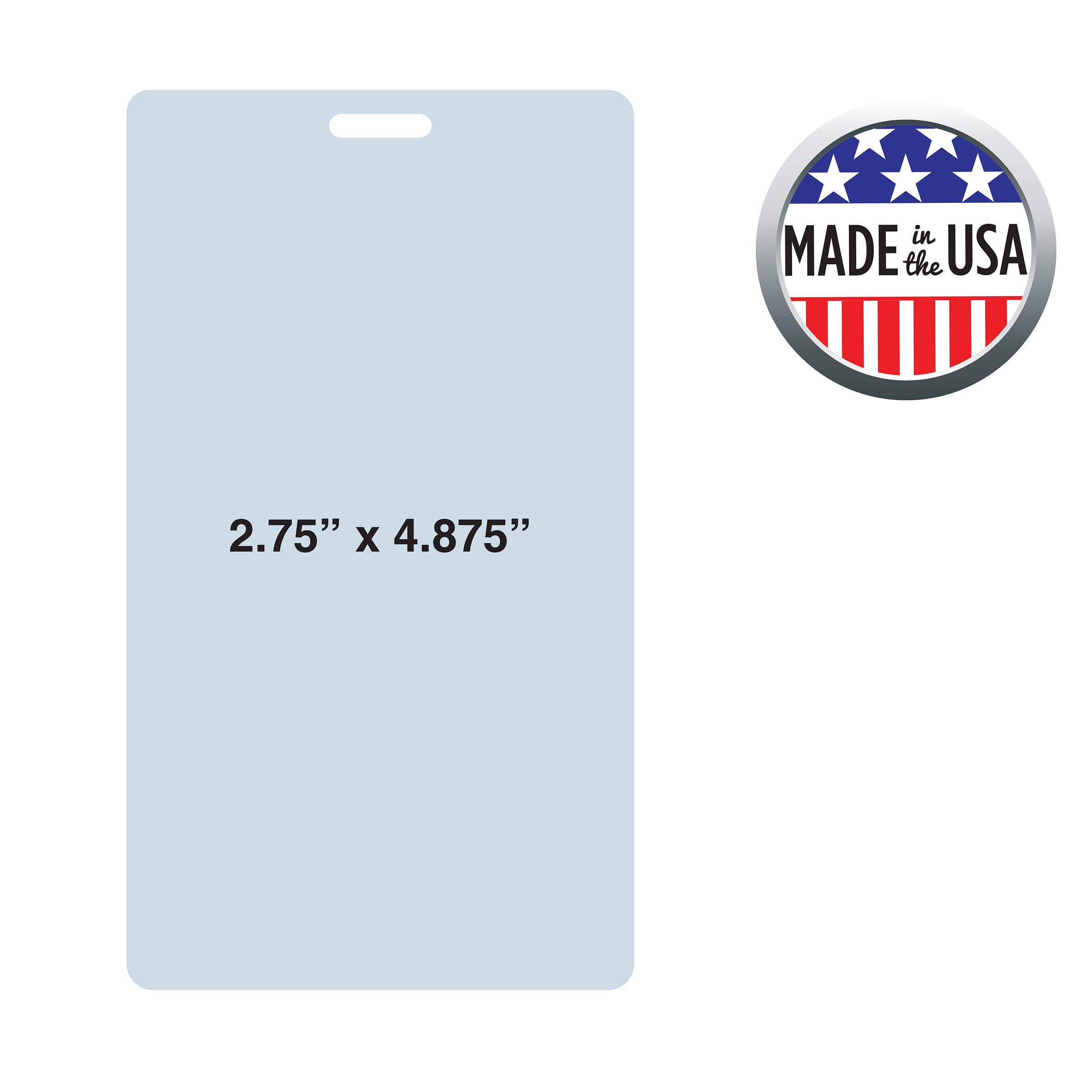 BHCD5 | 2.75"W x 4.875"H Custom Card